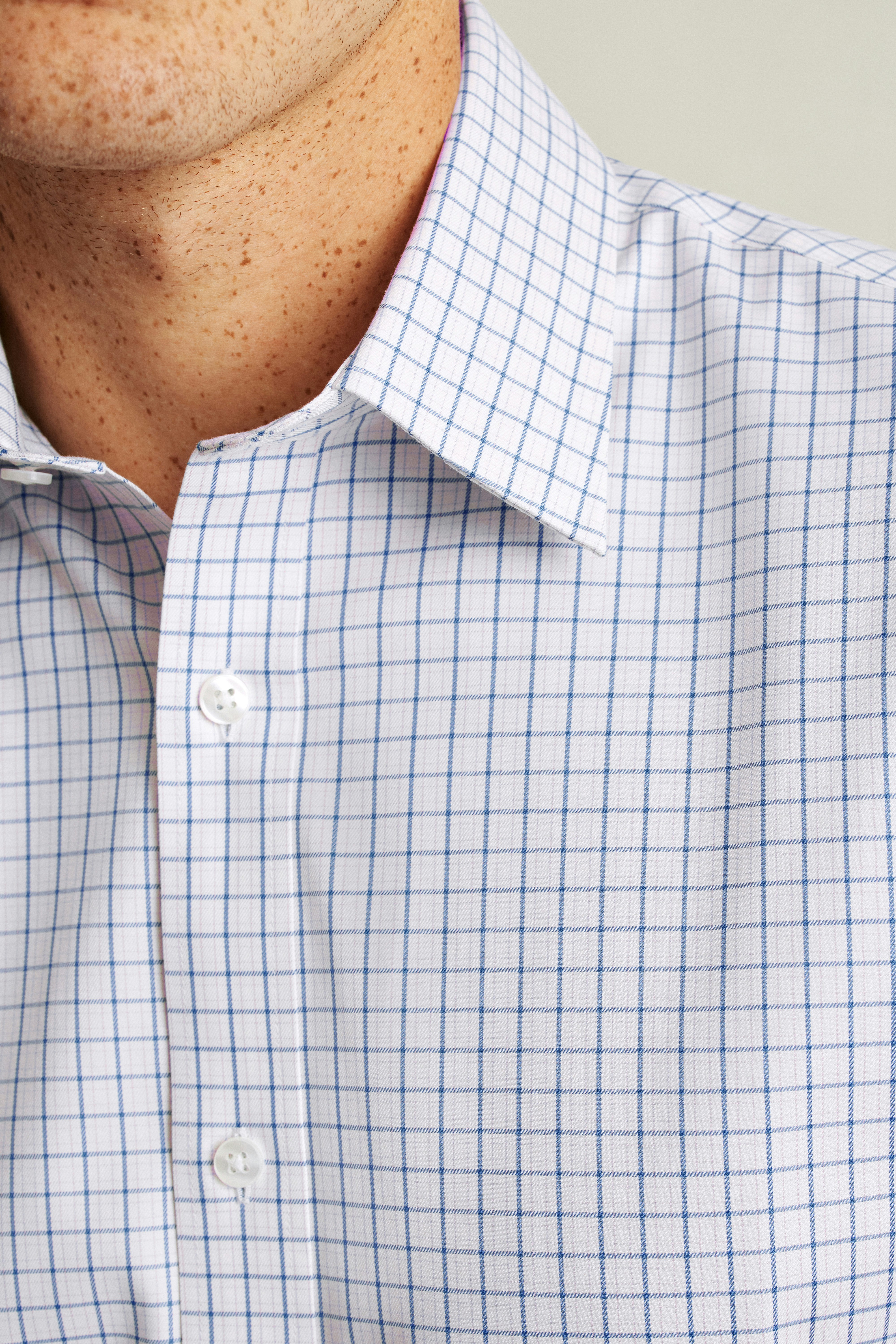 Weekday Warrior Dress Shirt blue pink plaid