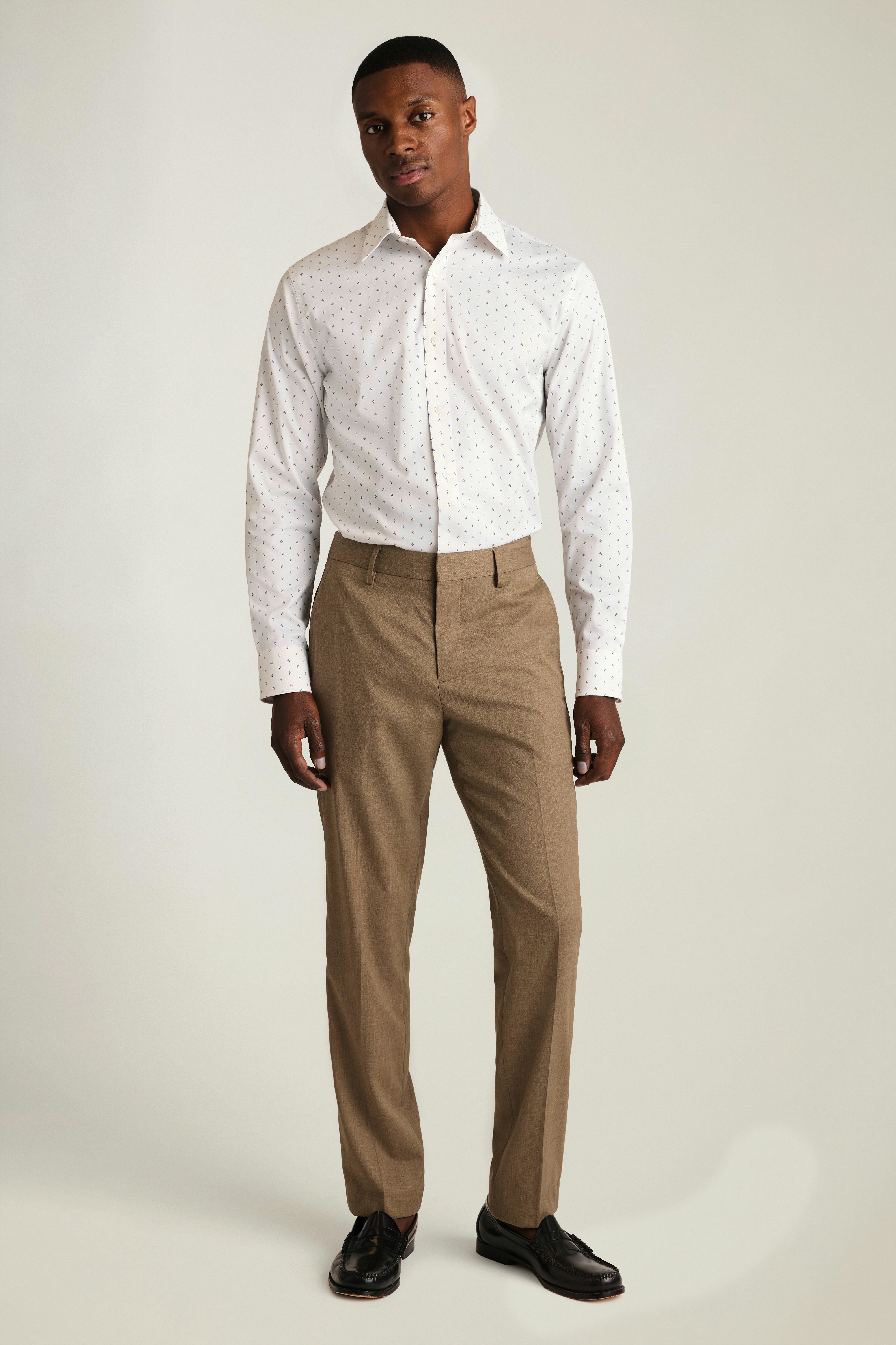 Weekday Warrior Dress Shirt light blue white micro floral