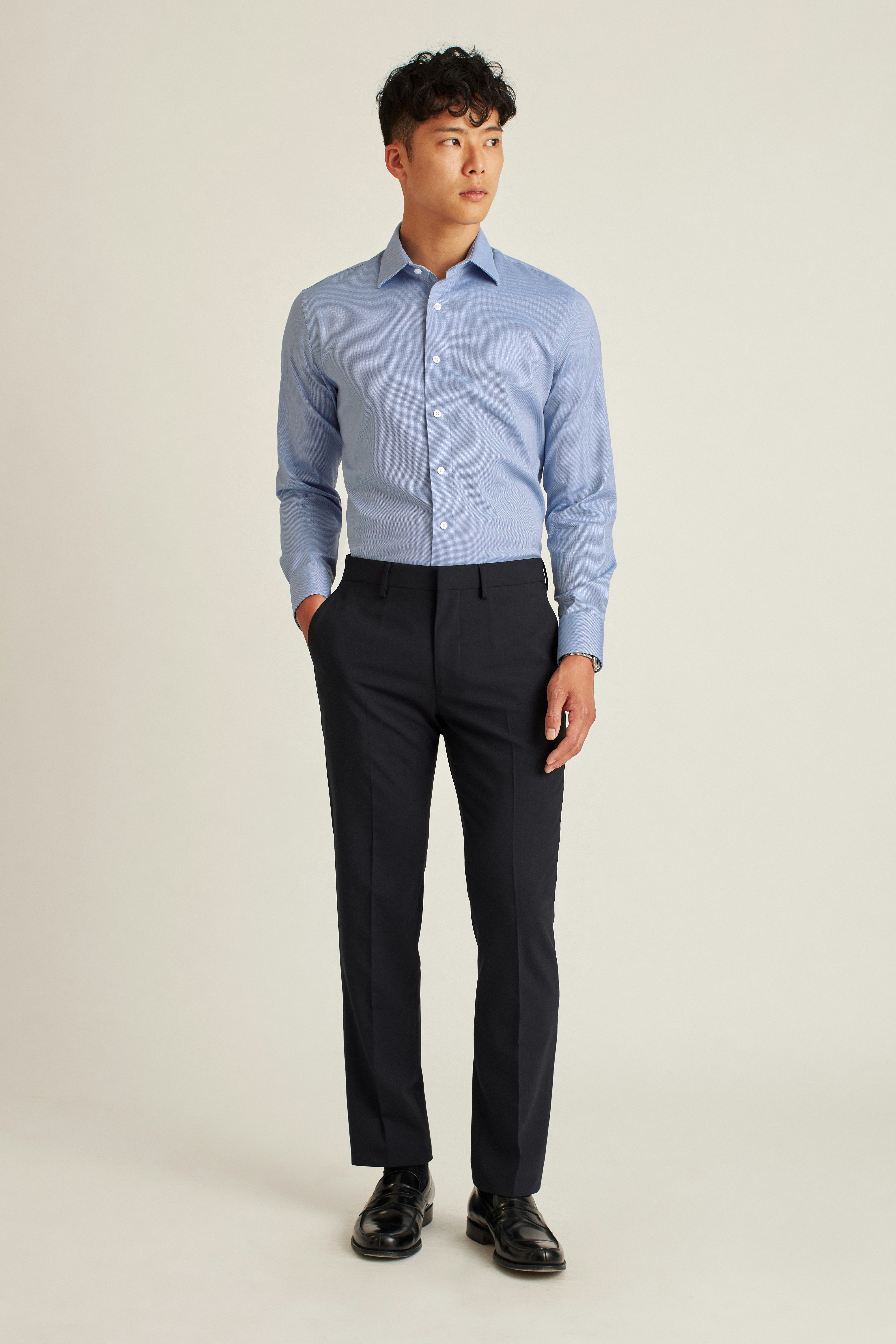 The Desk To Dinner Shirt blue texture