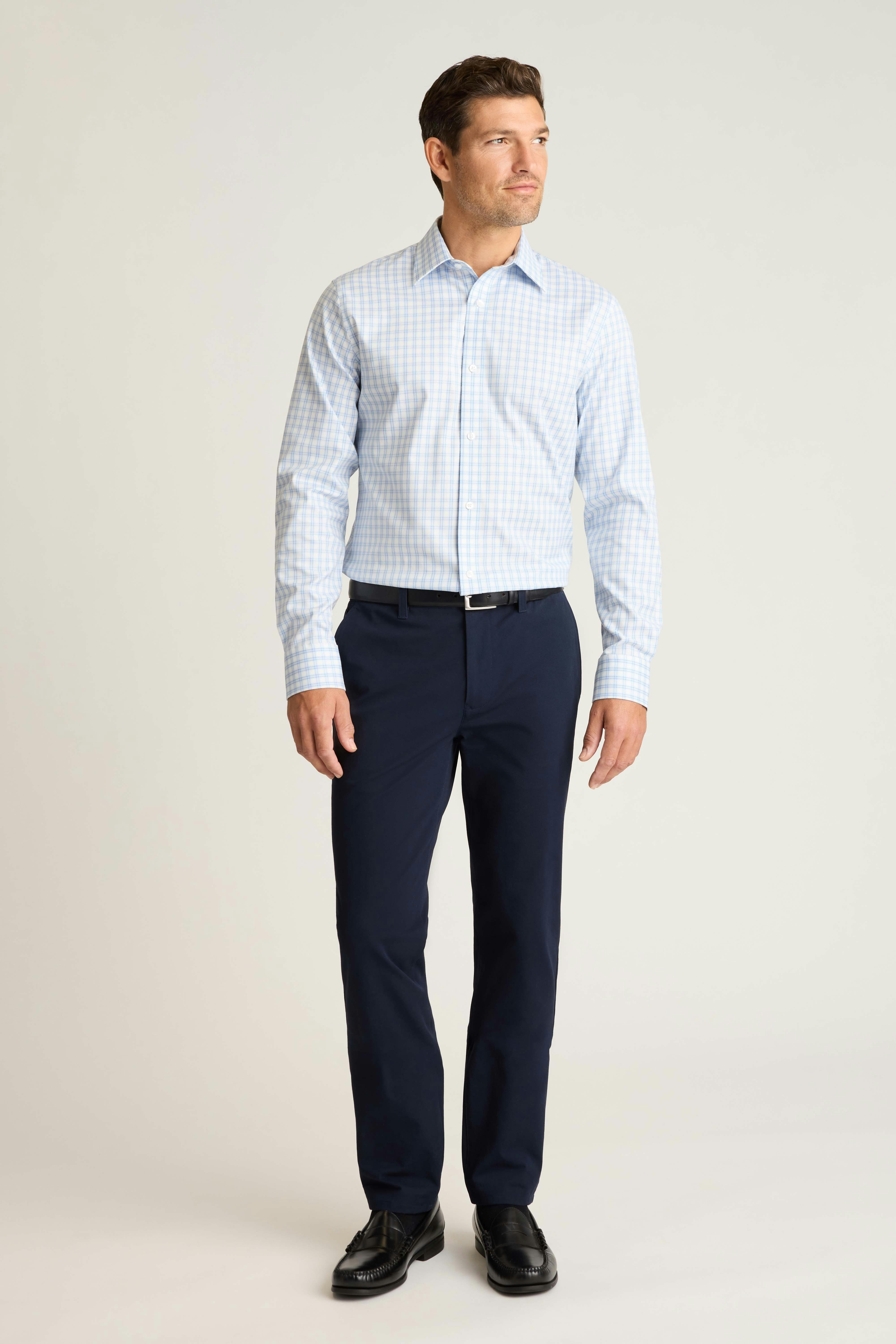 Weekday Warrior Dress Shirt blue haller check 1 Weekday Warrior Dress Shirt blue haller check