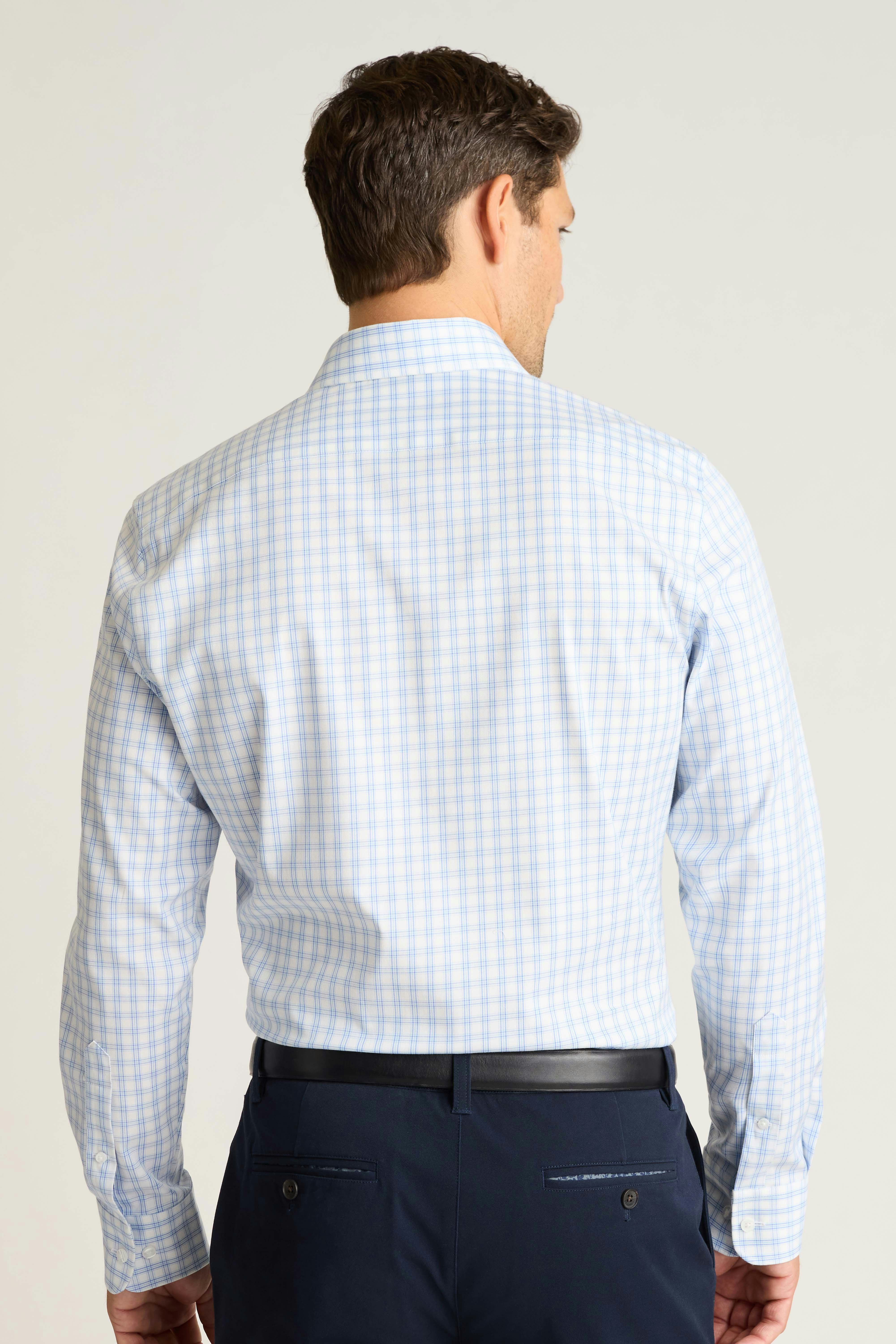 Weekday Warrior Dress Shirt blue haller check 2 Weekday Warrior Dress Shirt blue haller check