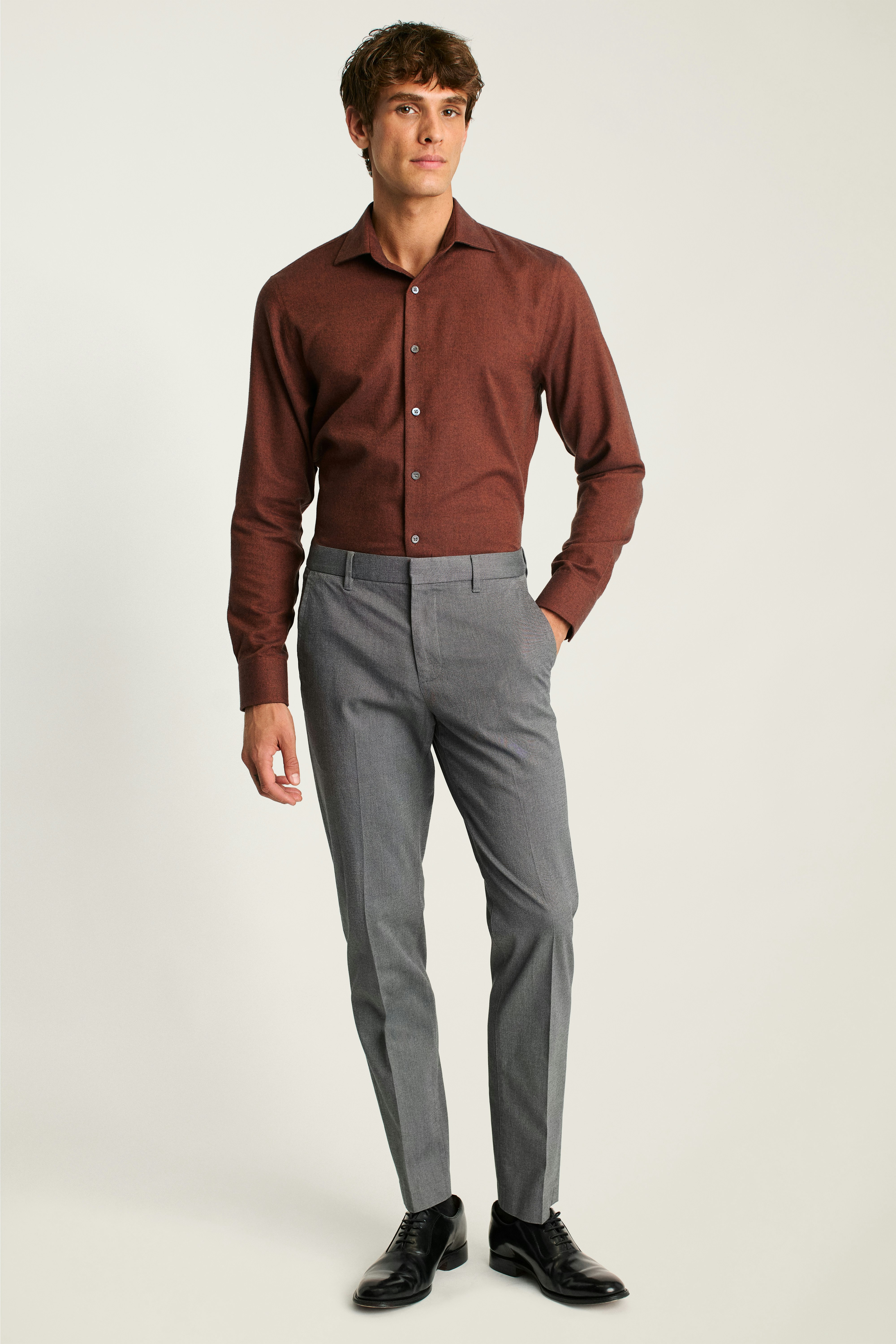 Jetsetter Premium Merino Dress Shirt rust