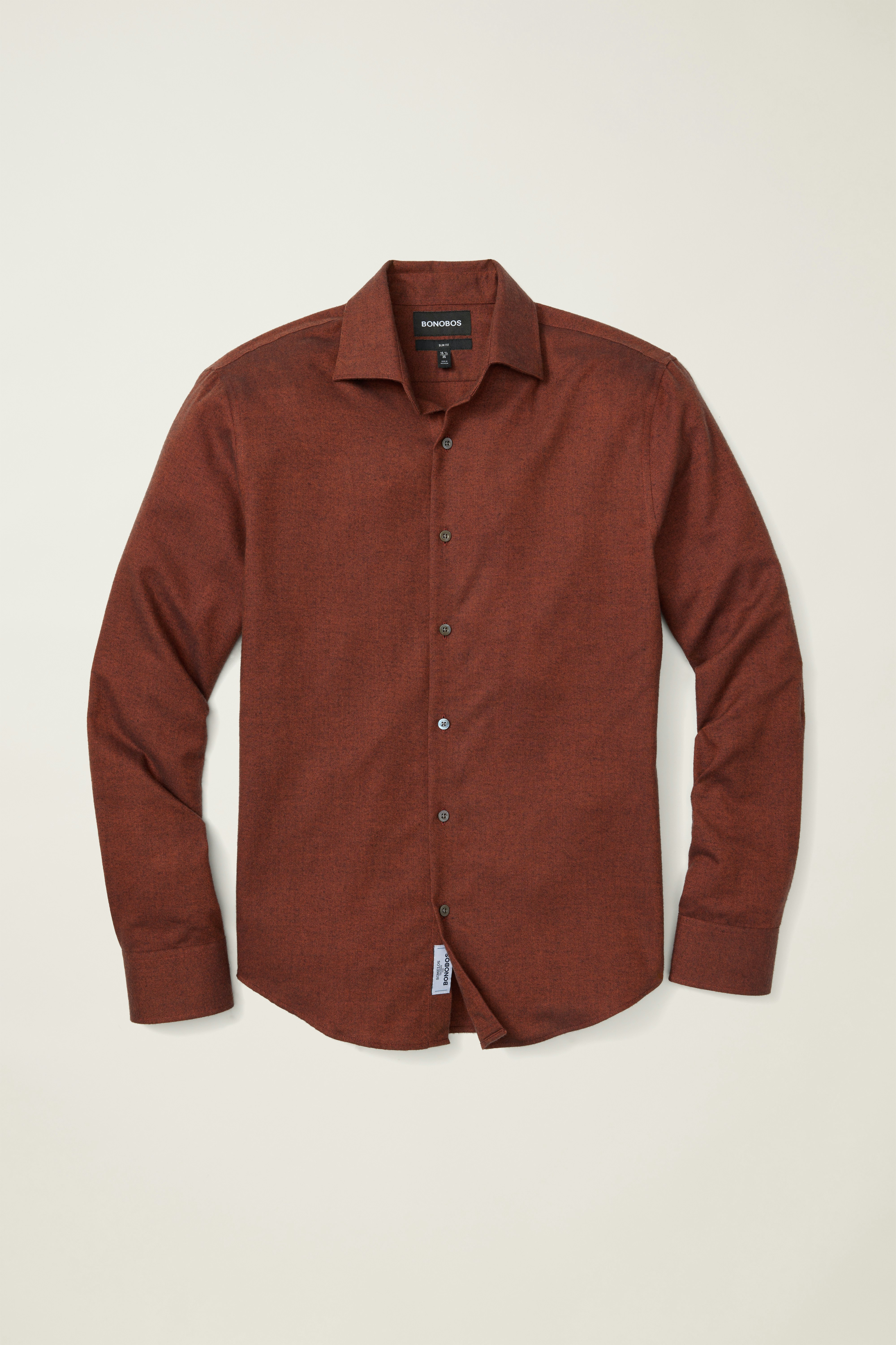 Jetsetter Premium Merino Dress Shirt rust