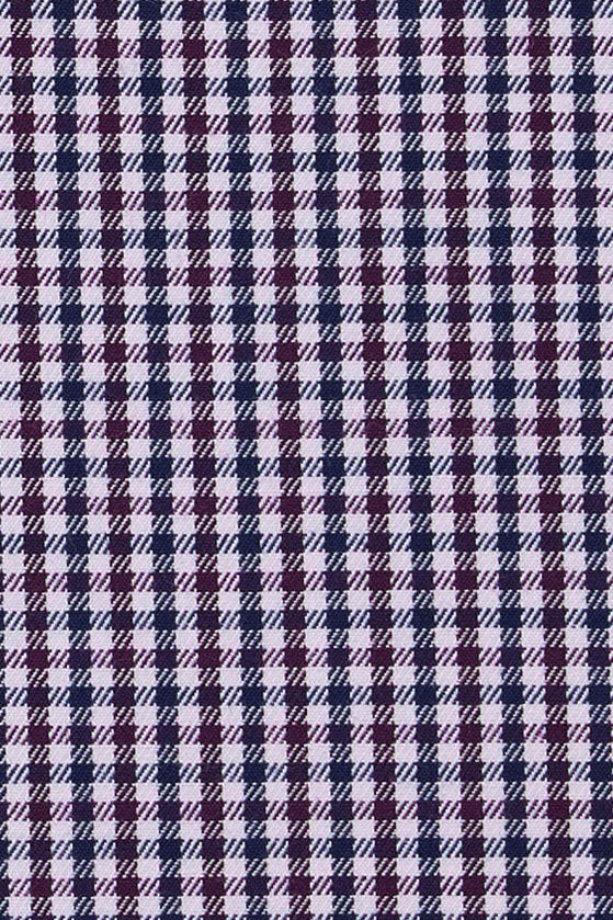 Weekday Warrior Dress Shirt navy plum micro gingham
