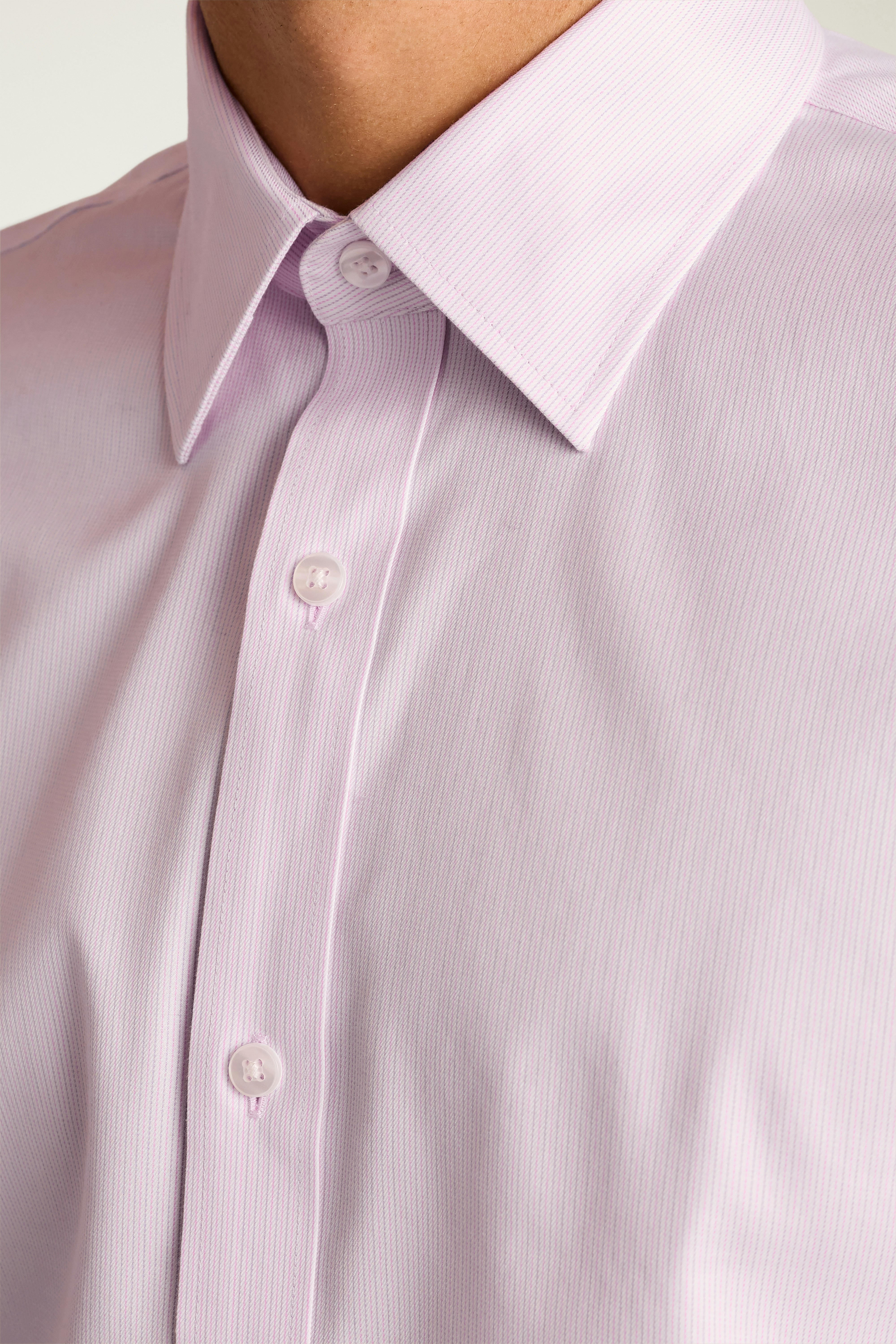 Weekday Warrior Dress Shirt pink purple micro stripe