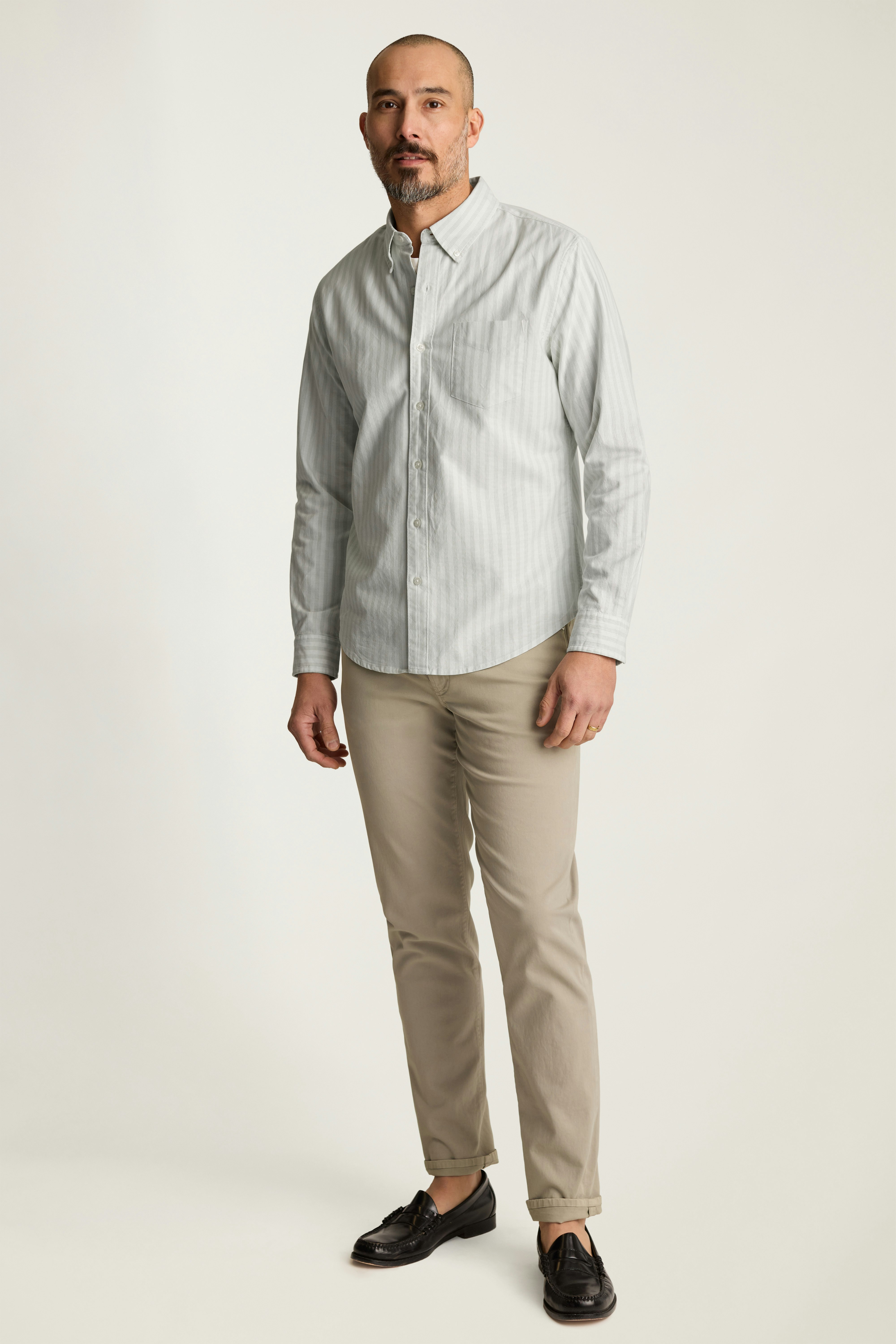 Everyday Oxford Shirt green harlton stripe