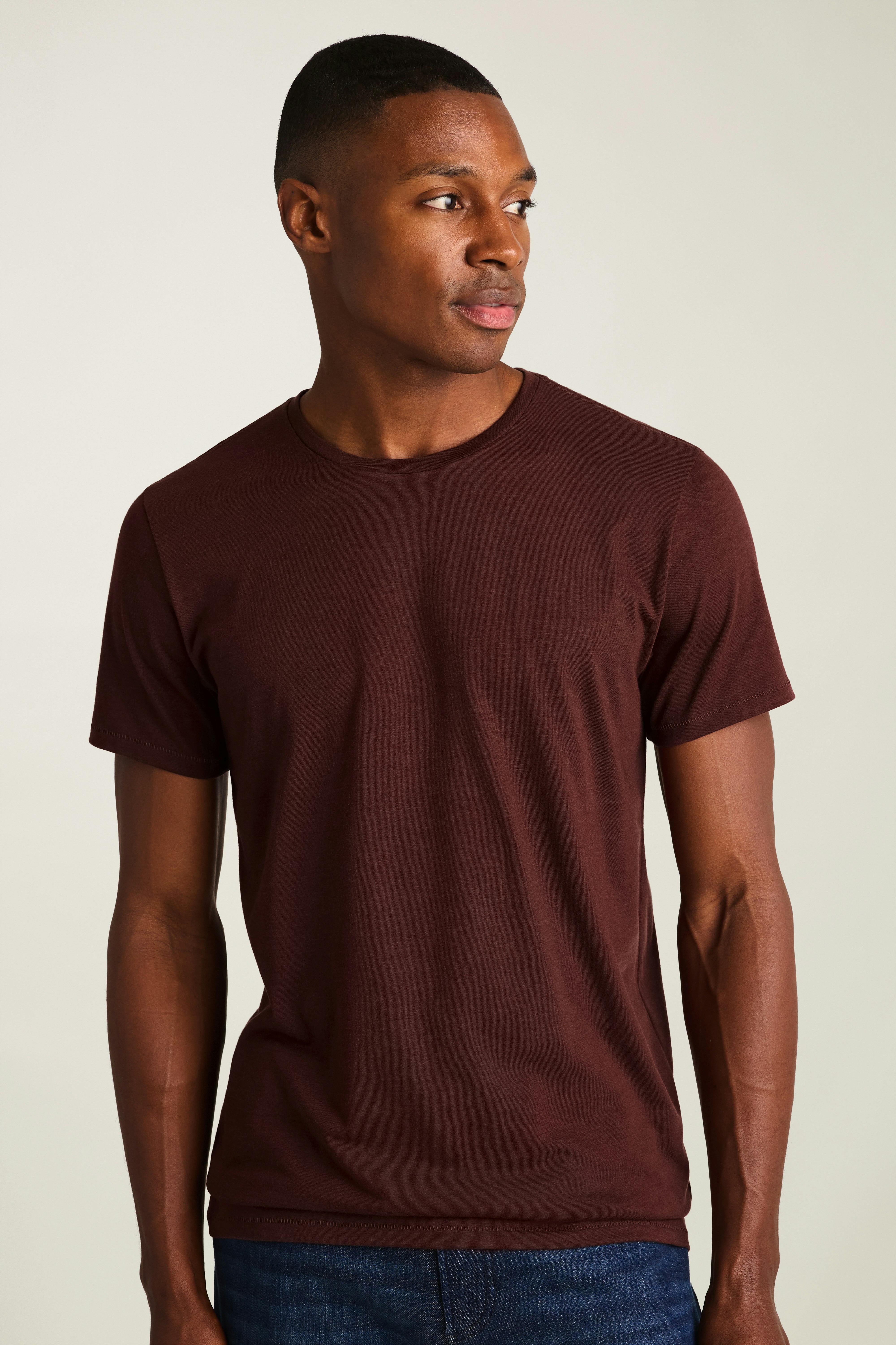 Pima Performance Tee medium brown