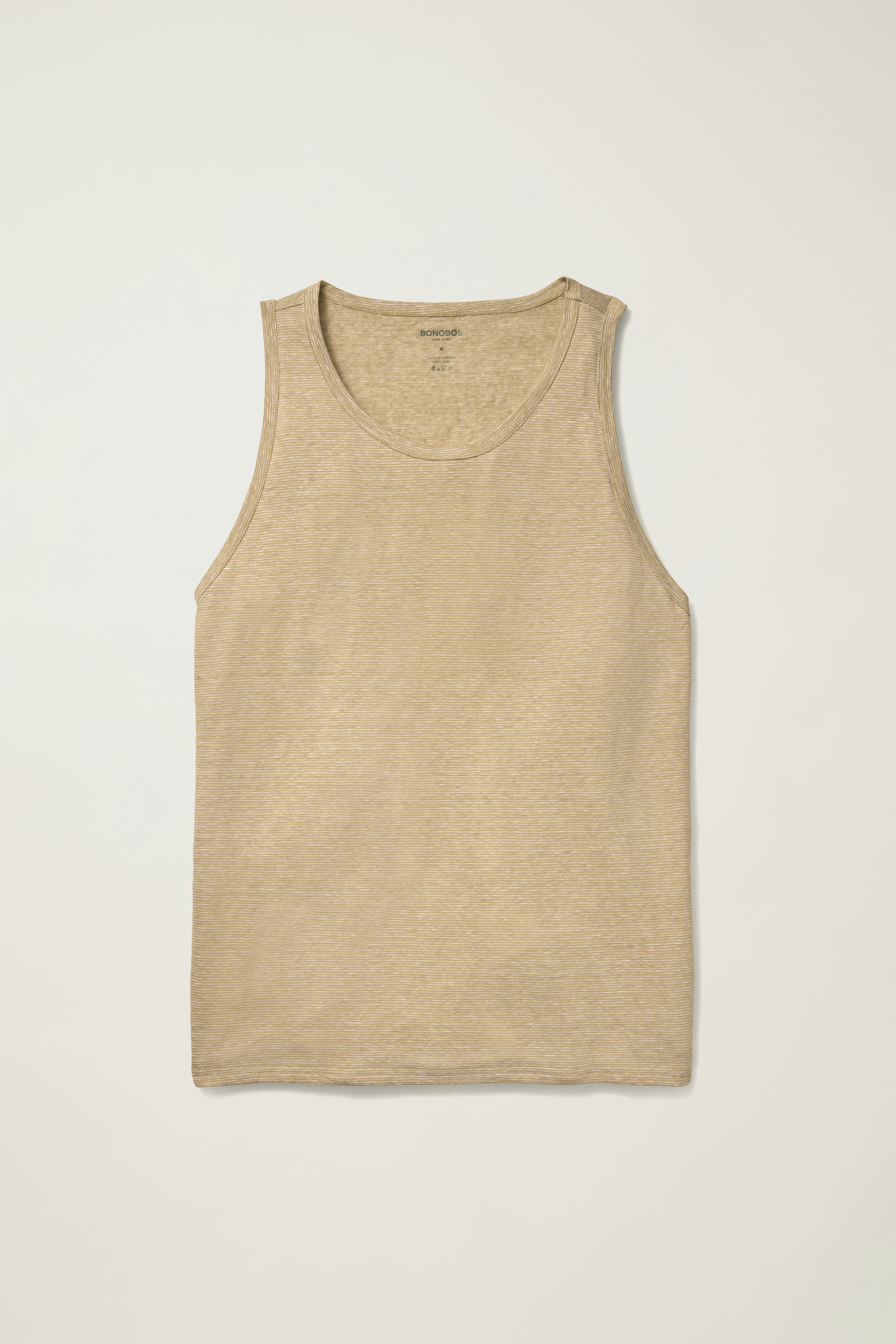 Linen Tank tan stripe 5 Linen Tank tan stripe