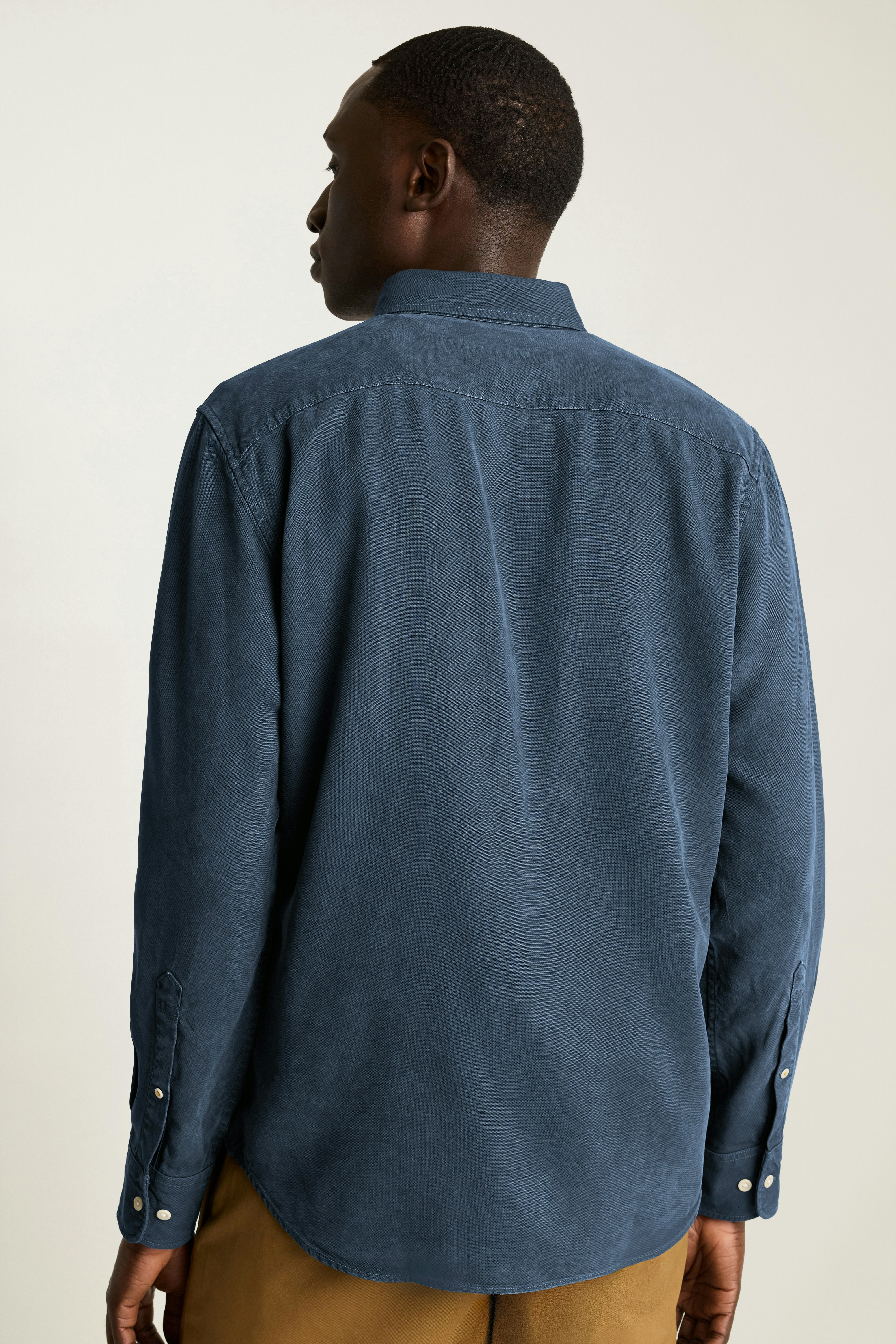 Garment Dyed Tencel Shirt blue