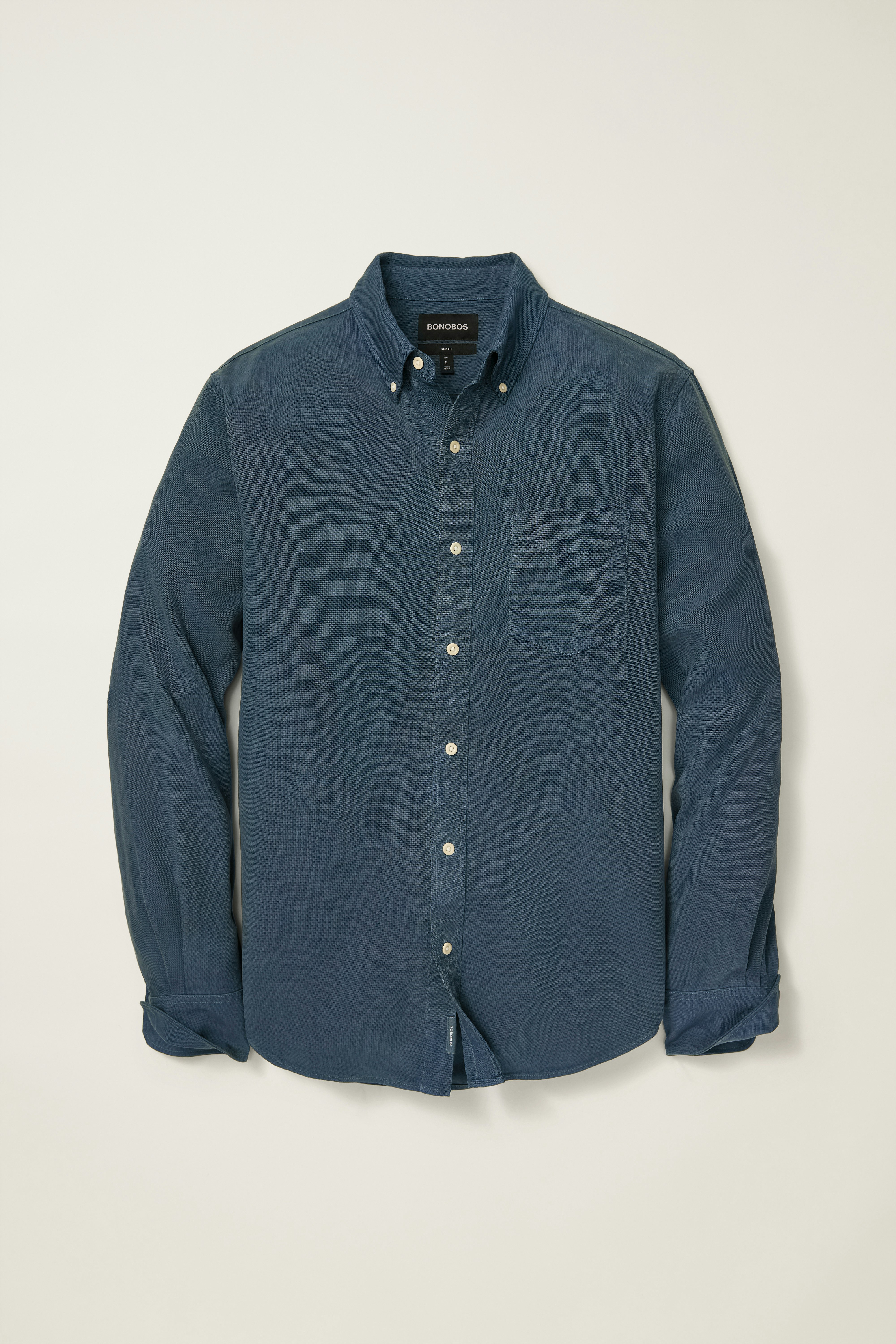 Garment Dyed Tencel Shirt blue