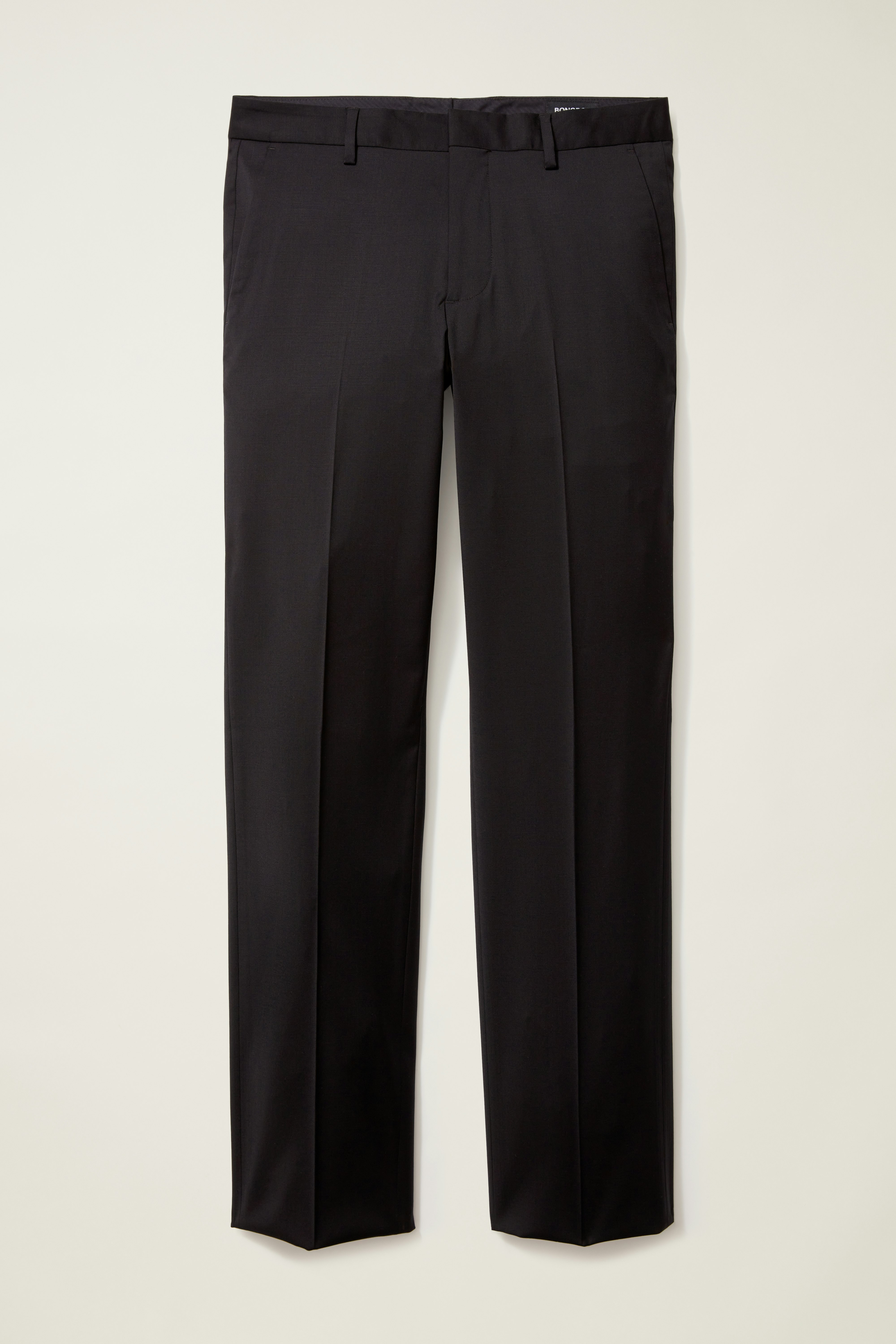 Jetsetter Unhemmed Wool Dress Pant black