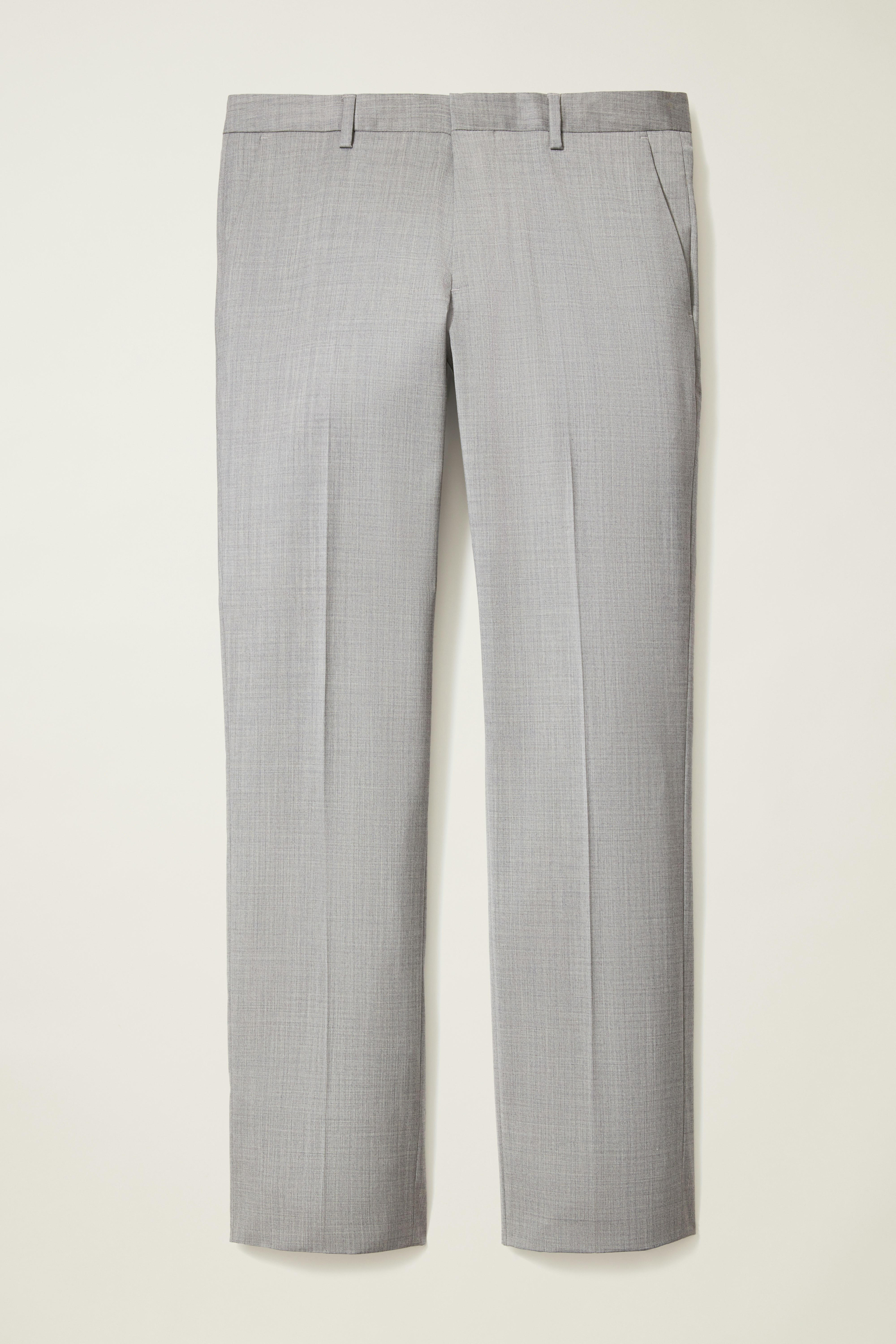 Jetsetter Unhemmed Wool Dress Pant light grey