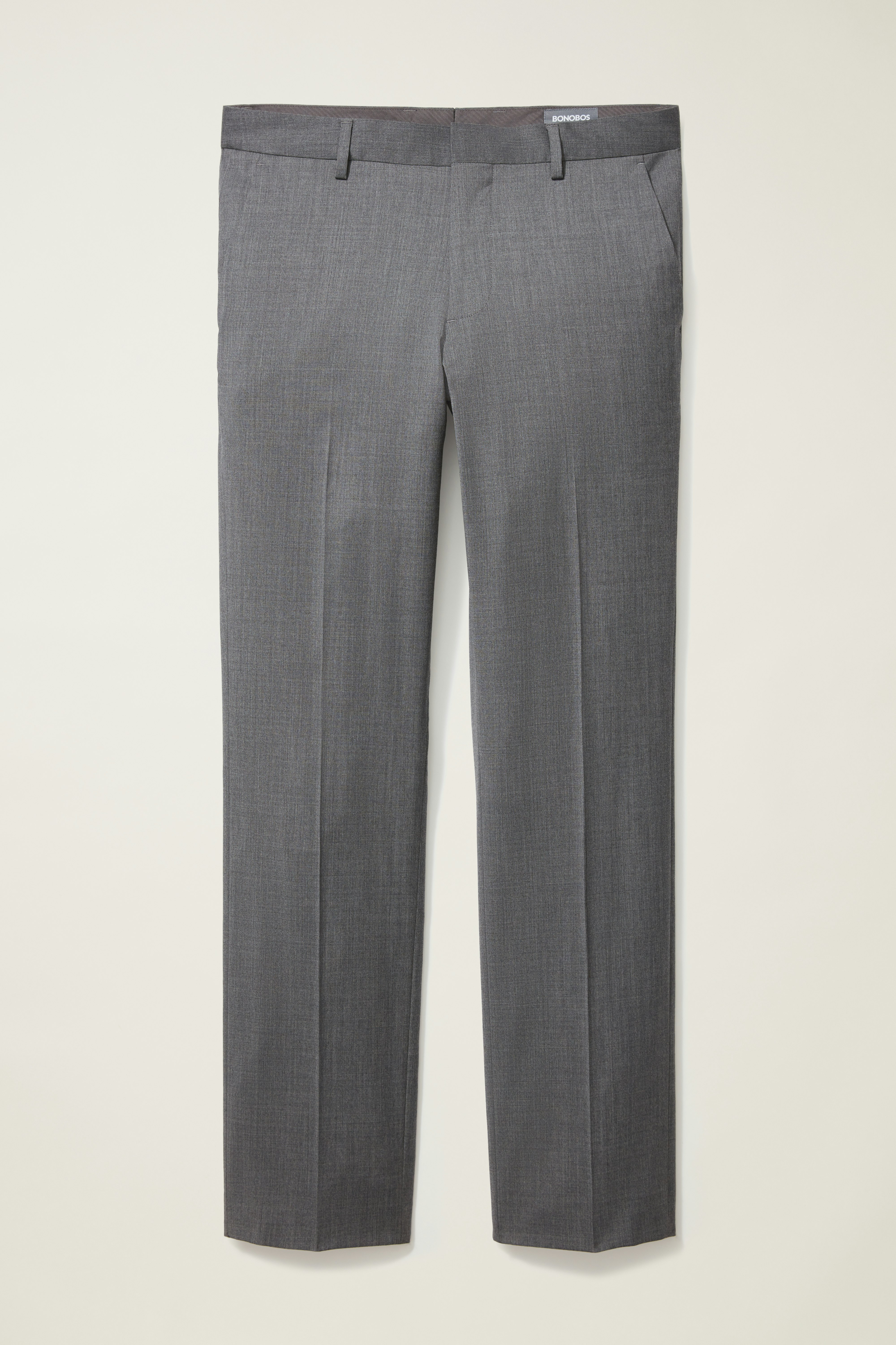 Jetsetter Unhemmed Wool Dress Pant grey
