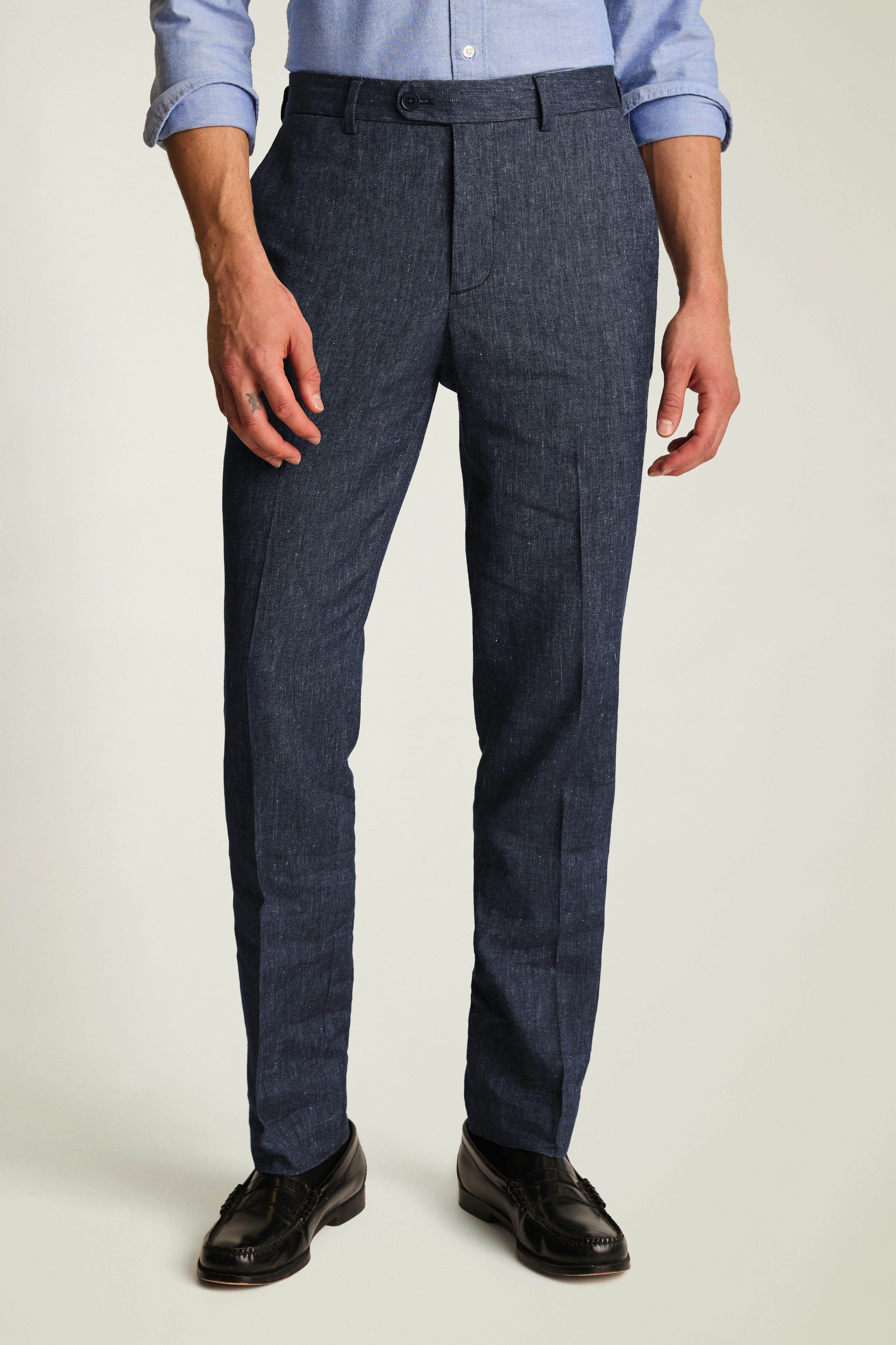 Primo Chino navy linen 3 Primo Chino navy linen