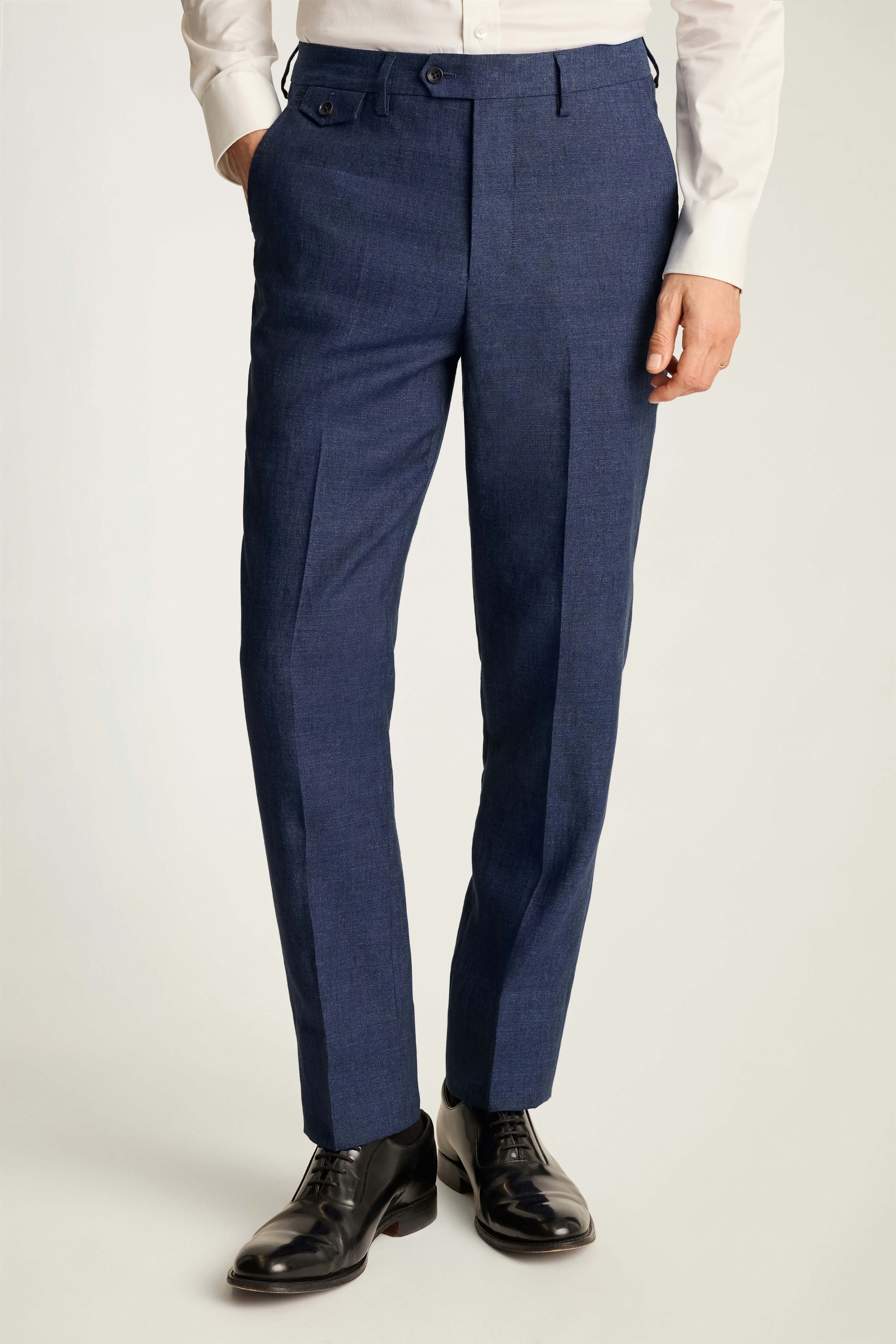 Jetsetter Italian Linen Dress Pant dark navy