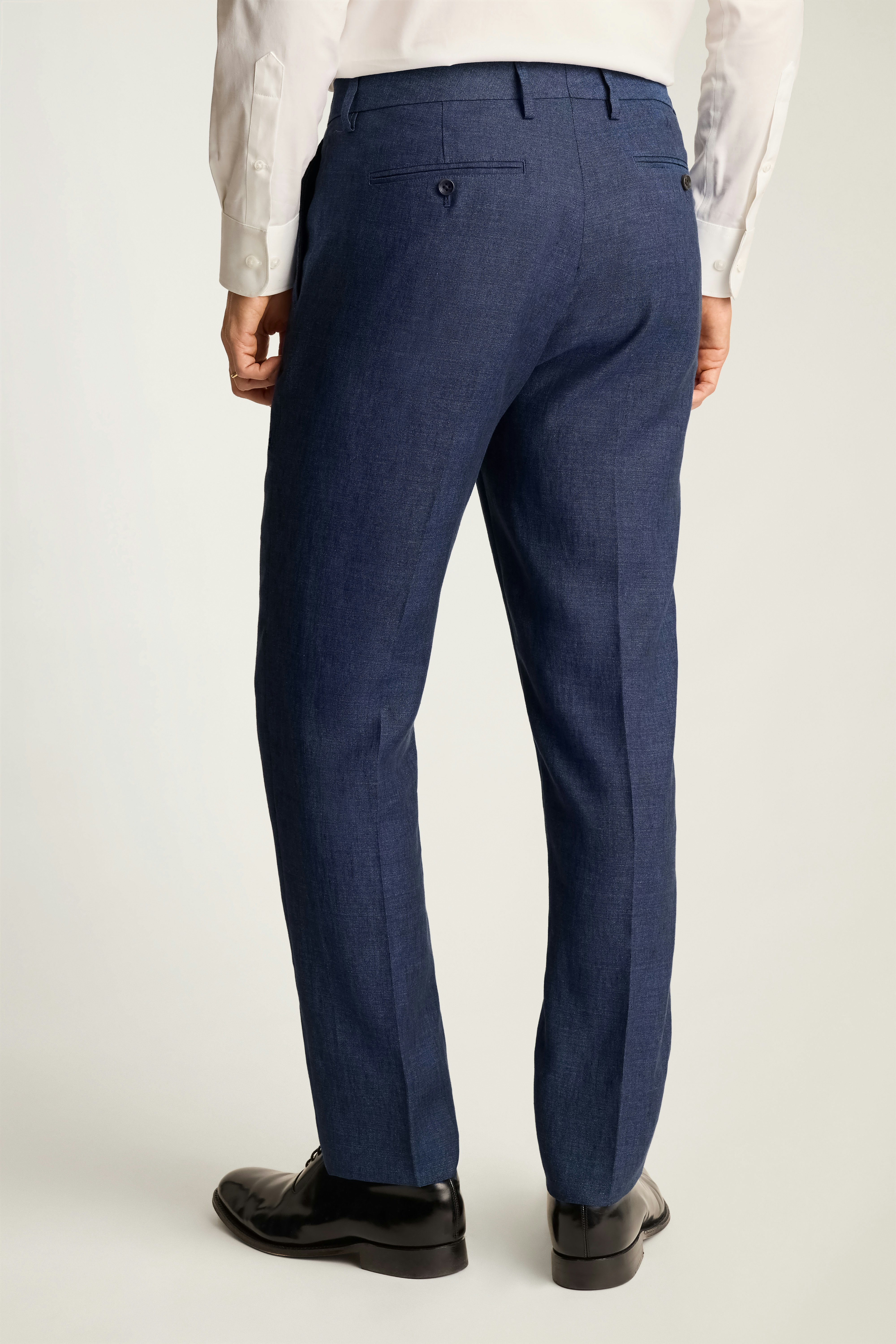Jetsetter Italian Linen Dress Pant dark navy