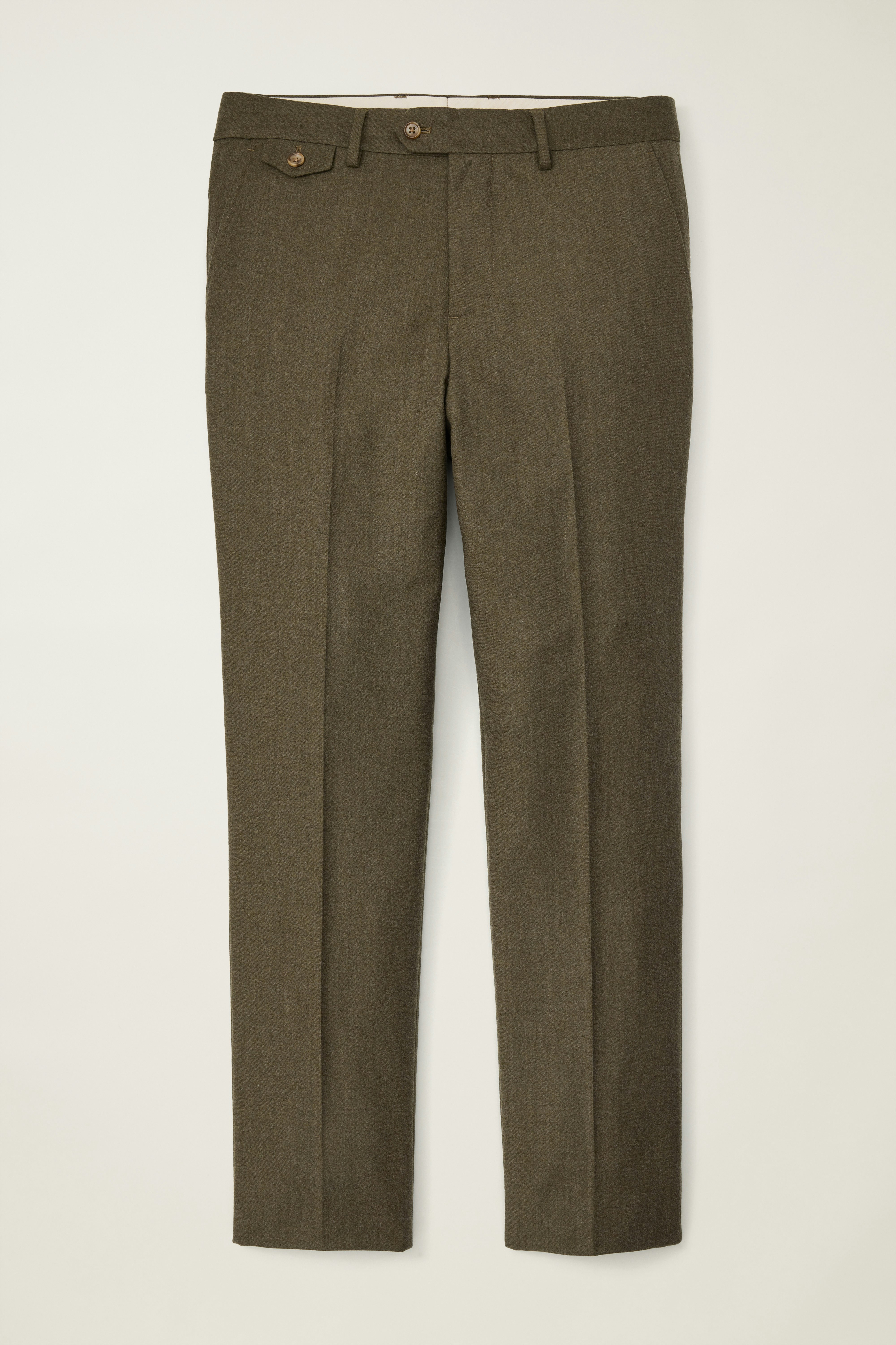 Jetsetter Italian Brushed Wool Dress Pant light olive green