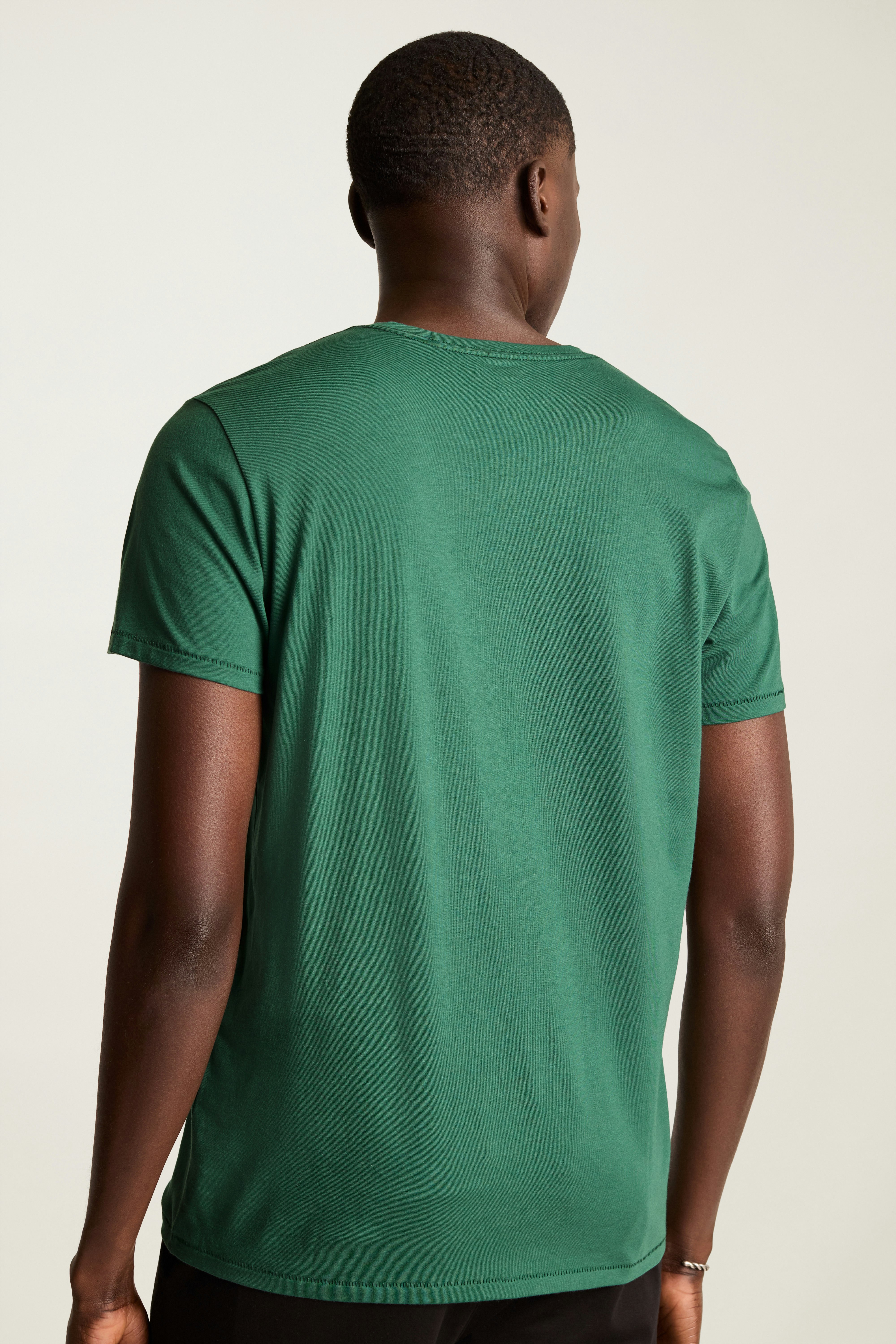 Pima Performance Short Sleeve Henley medium green