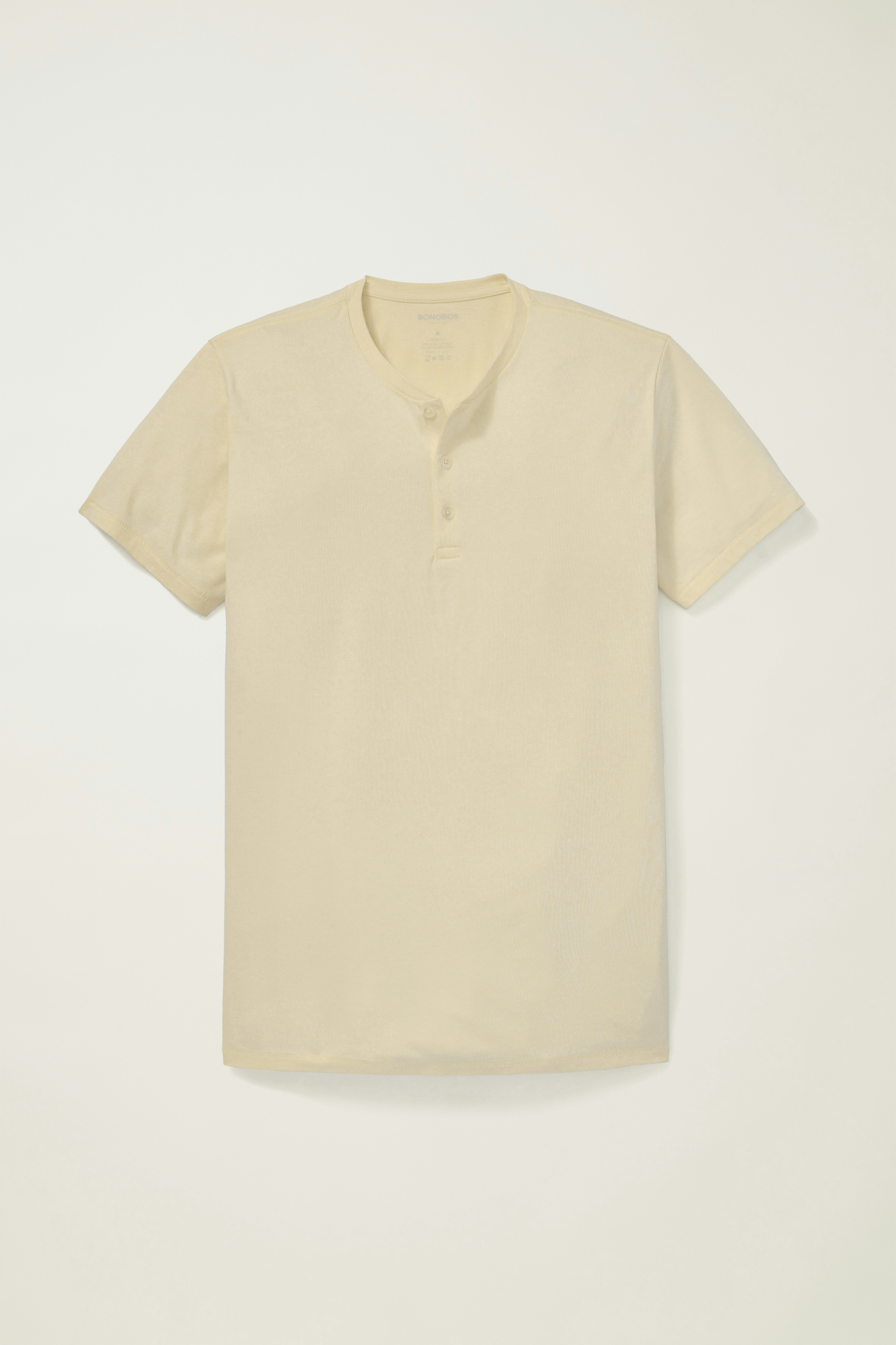 Pima Performance Short Sleeve Henley light beige 5 Pima Performance Short Sleeve Henley light beige