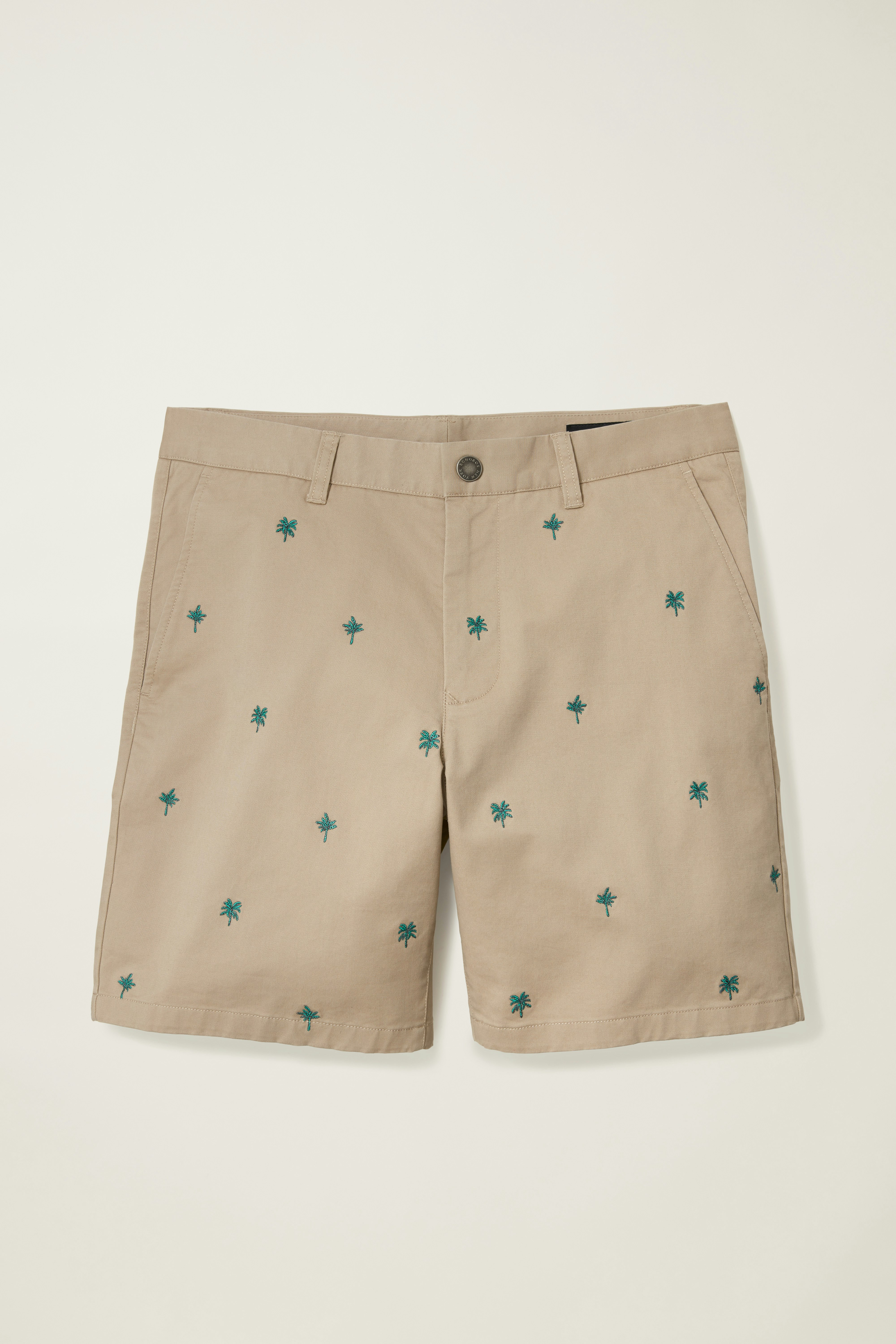 The Embroidered Chino Short khaki palm palooza 6 The Embroidered Chino Short khaki palm palooza