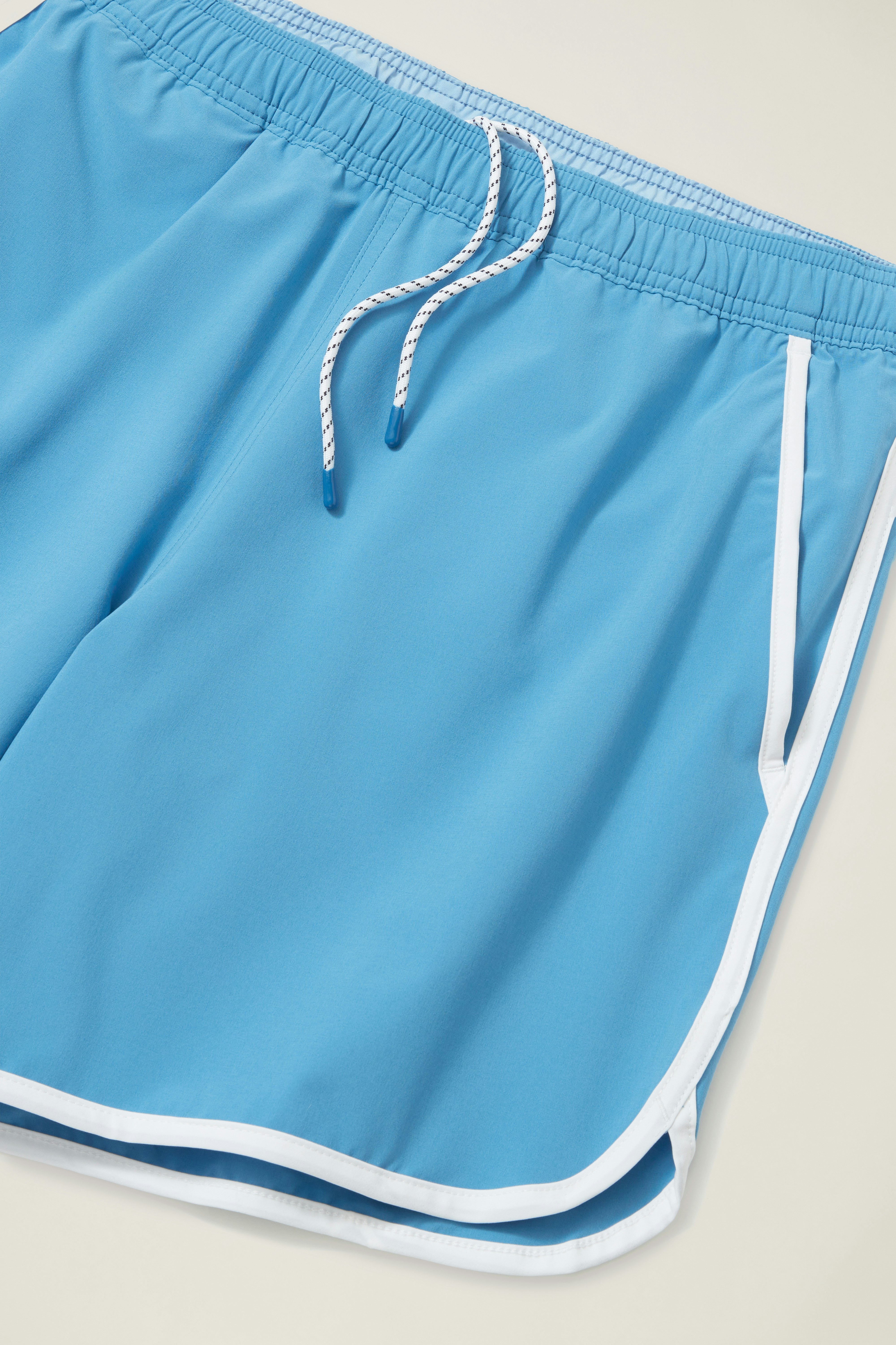 Throwback Swim Trunks light blue
