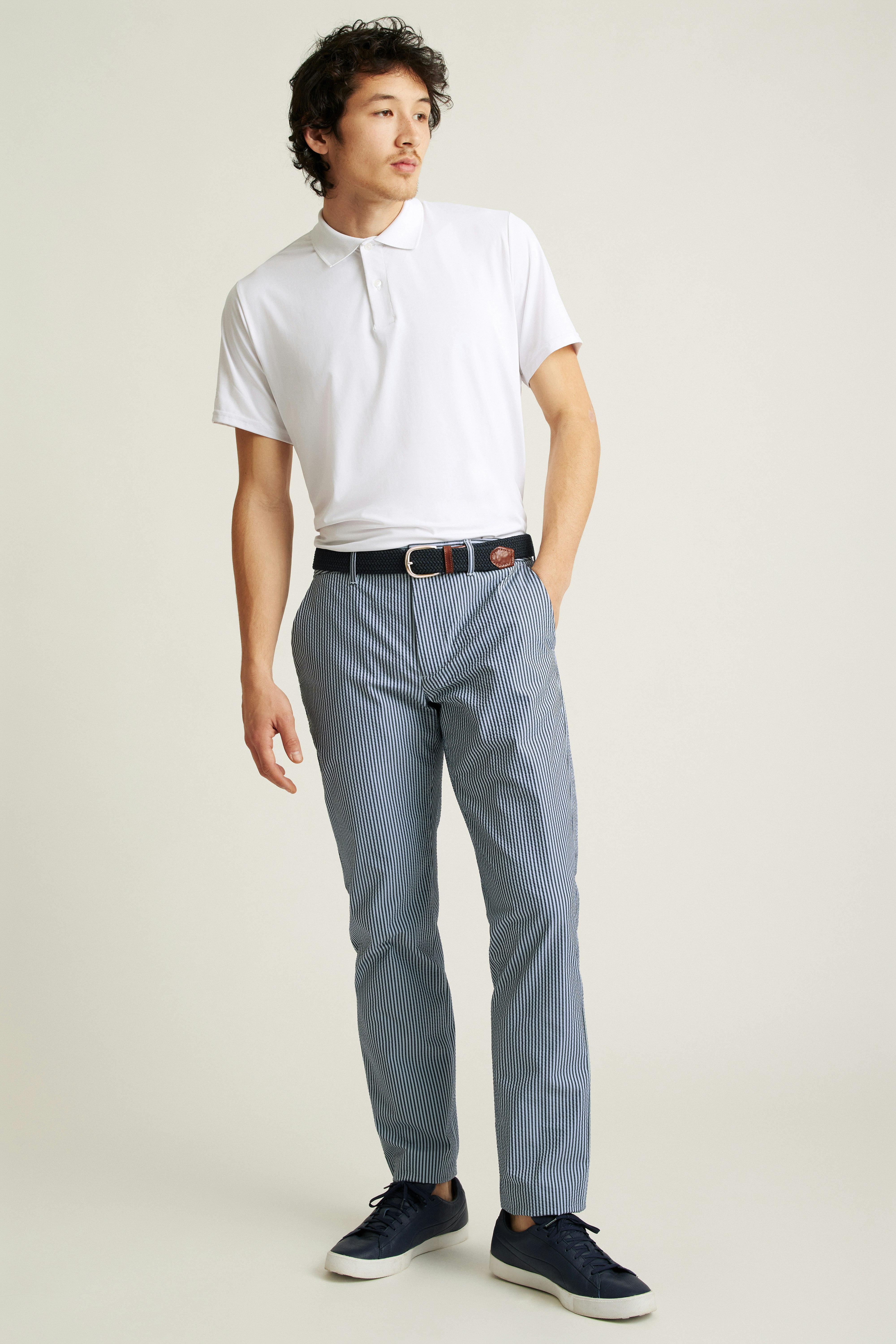 Performance Seersucker Golf Pant bluesy stripe