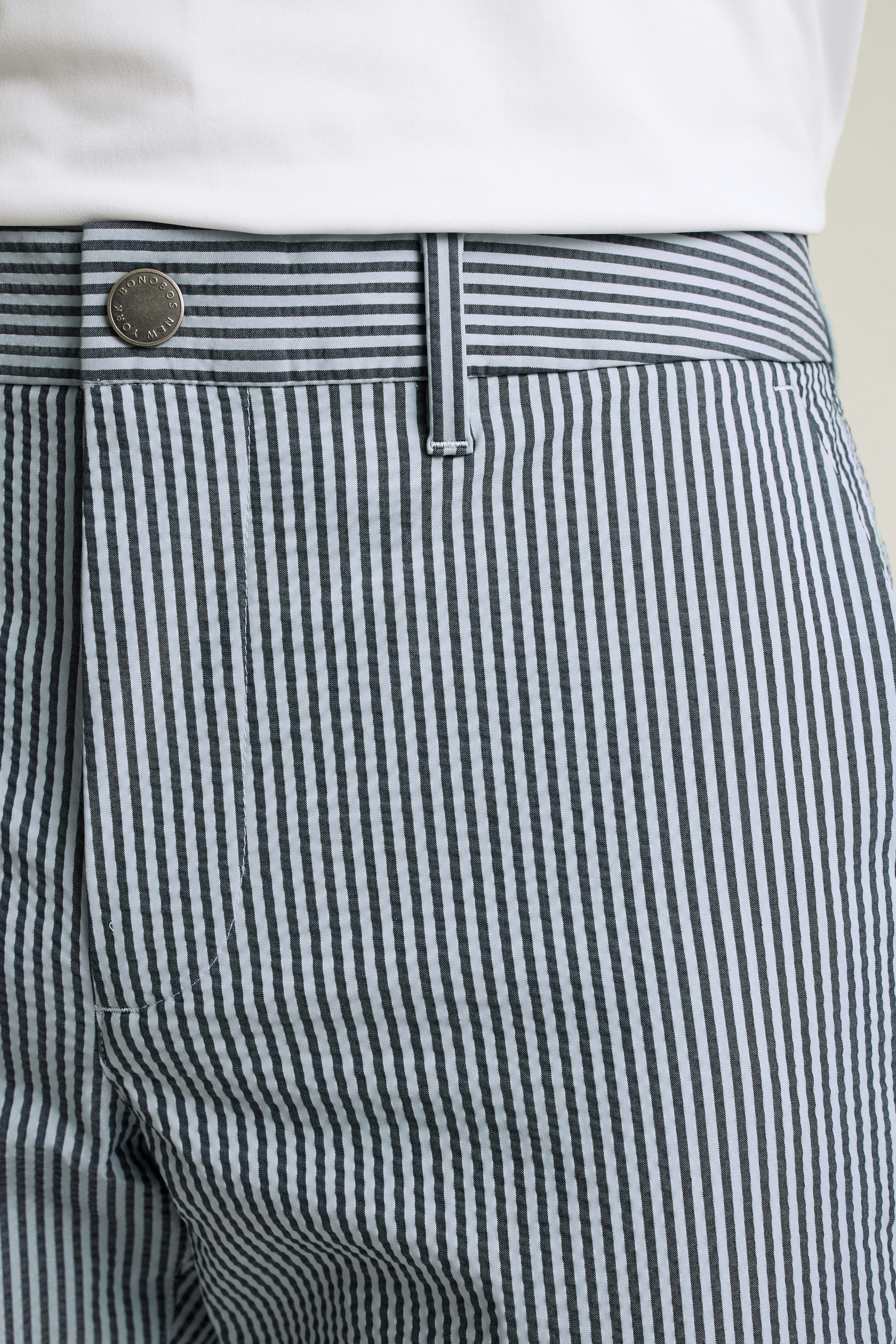 Performance Seersucker Golf Pant bluesy stripe