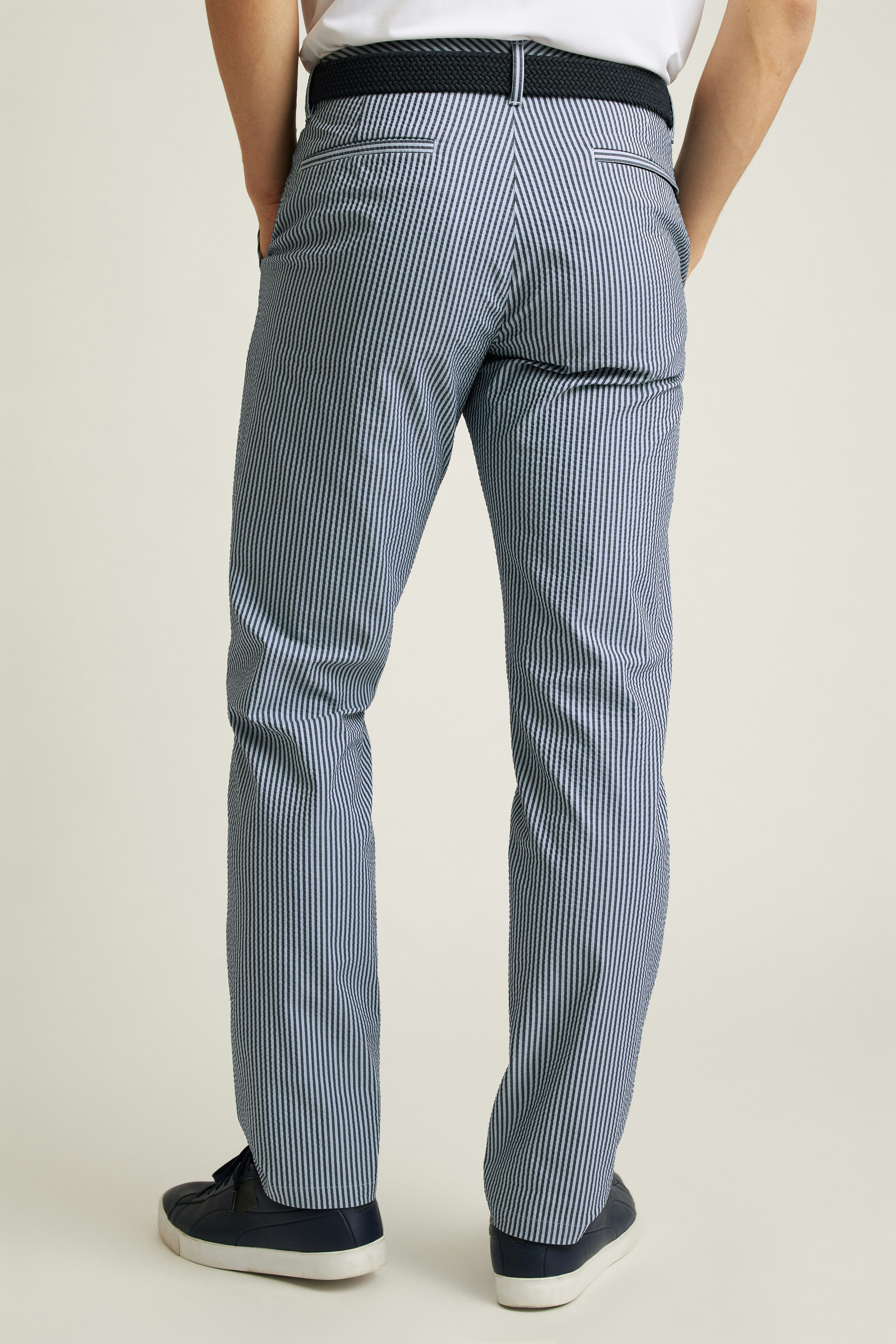Performance Seersucker Golf Pant bluesy stripe