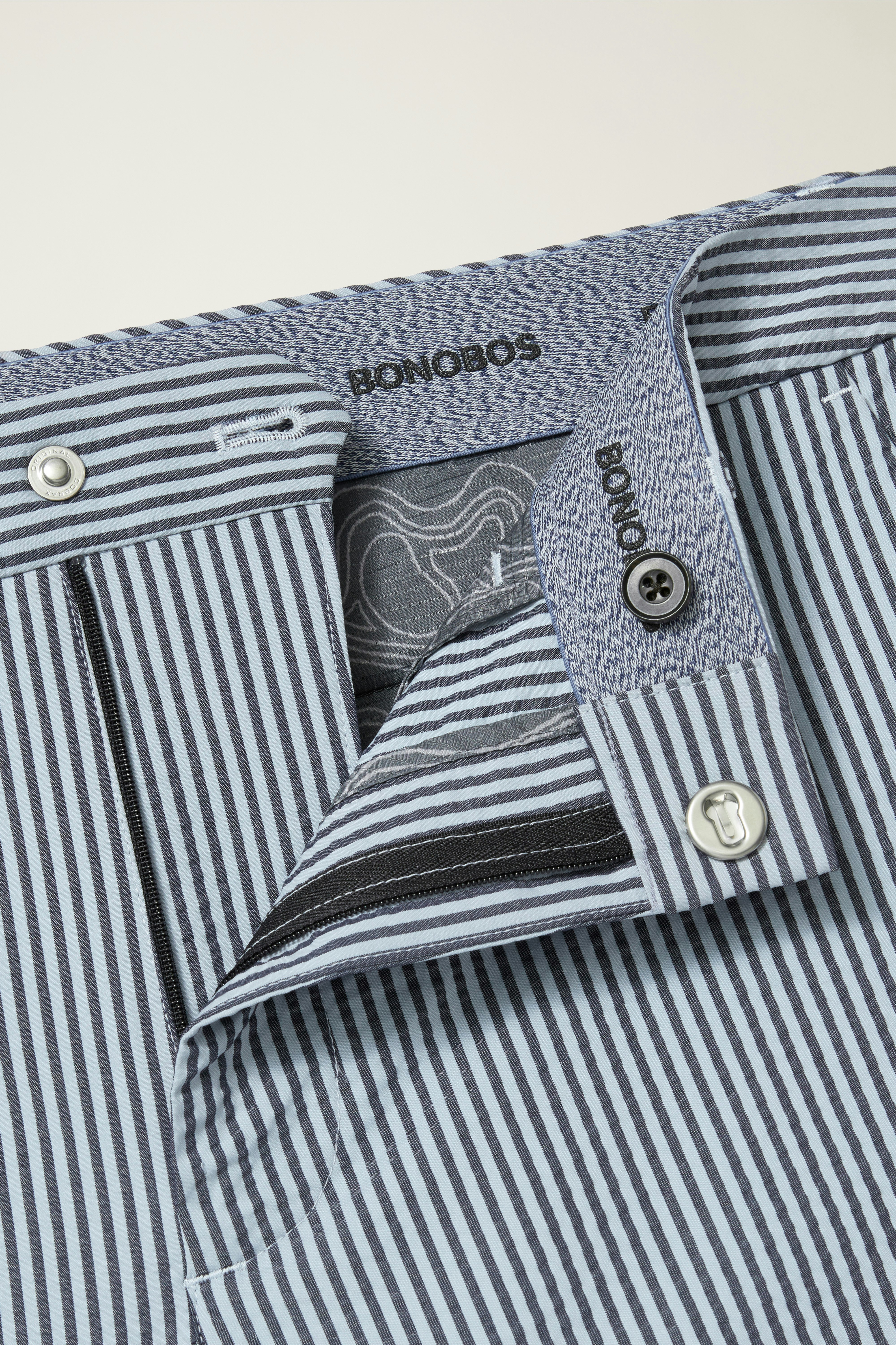 Performance Seersucker Golf Pant bluesy stripe