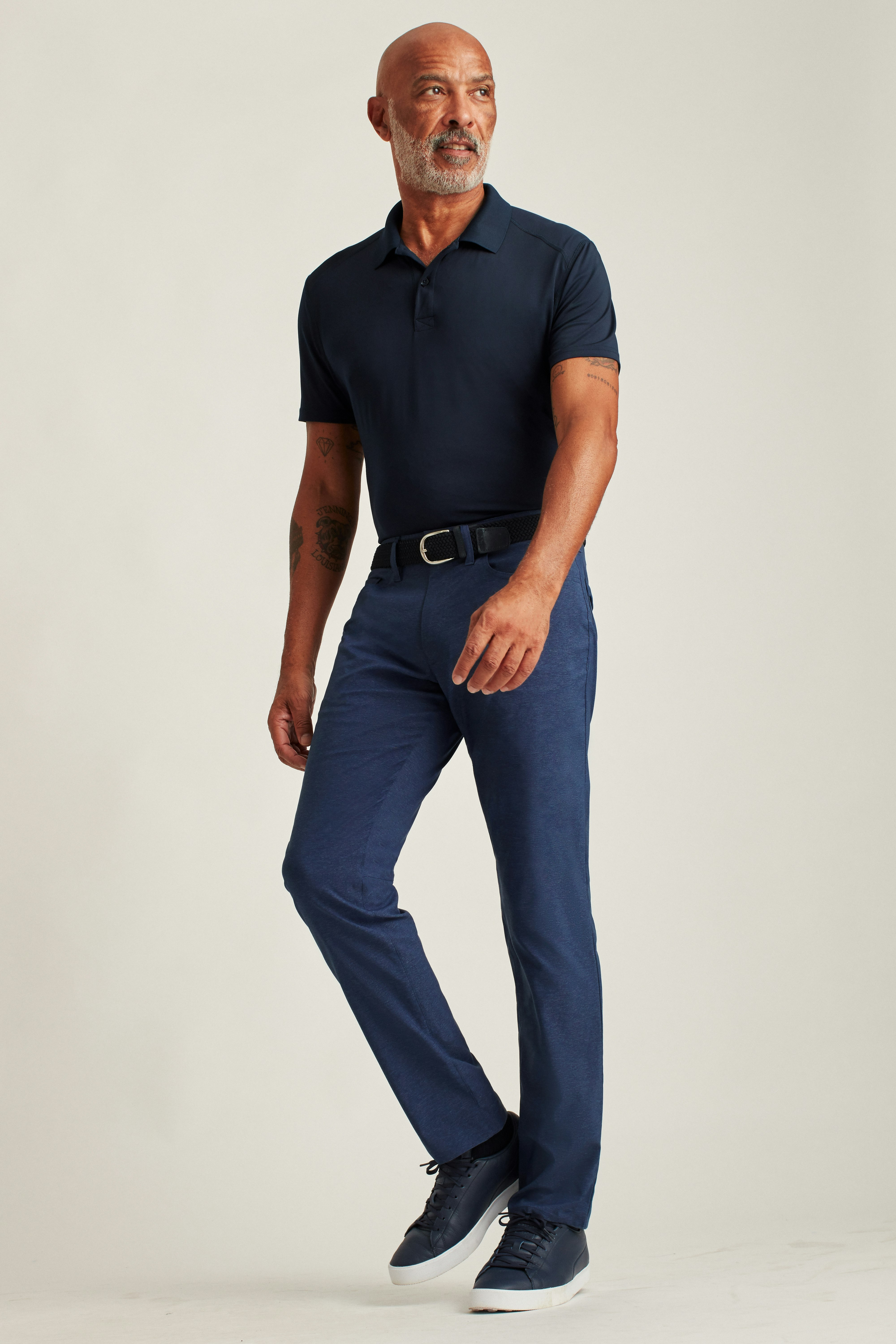 Lightweight 5-Pocket Golf Pant heather navy
