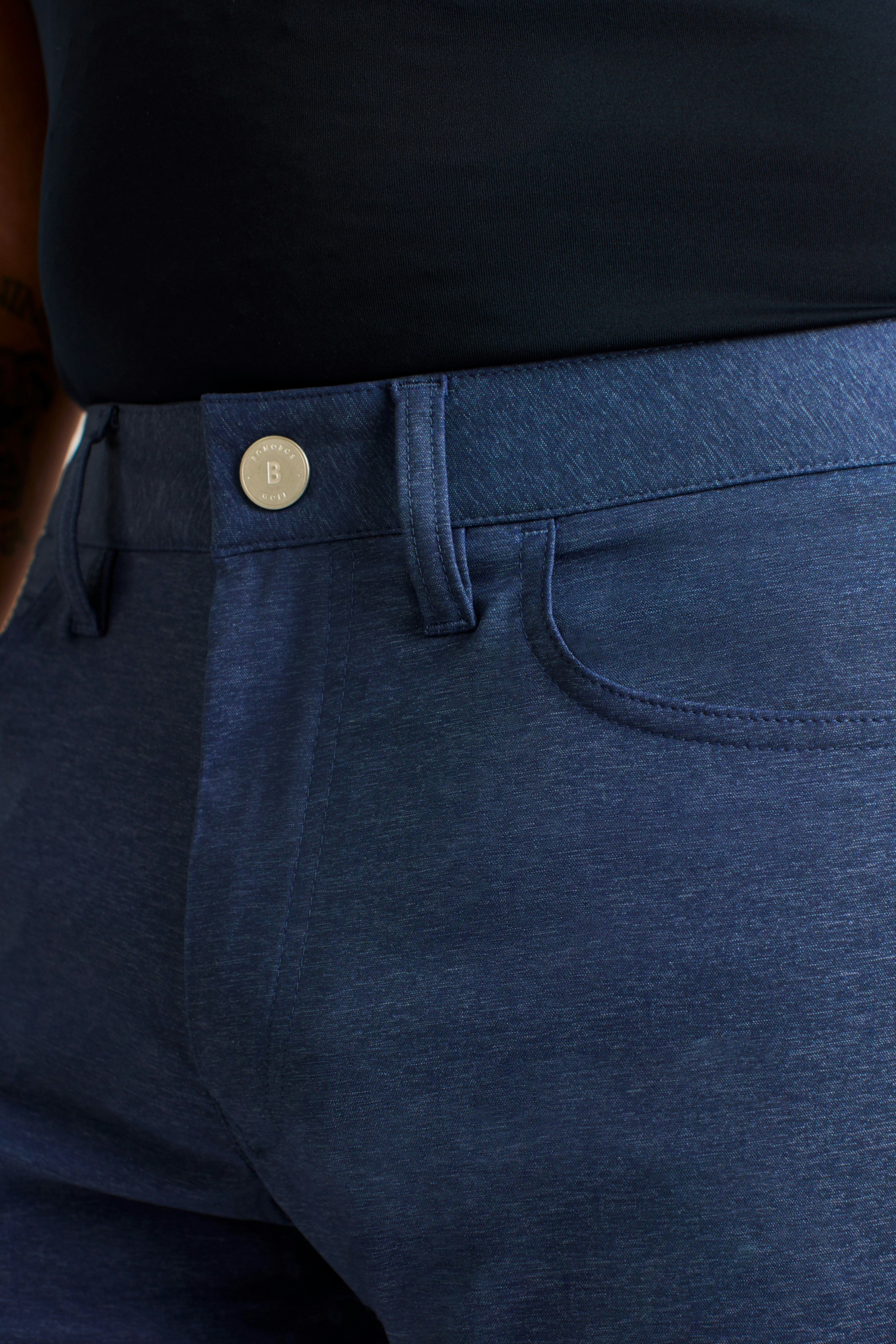 Lightweight 5-Pocket Golf Pant heather navy