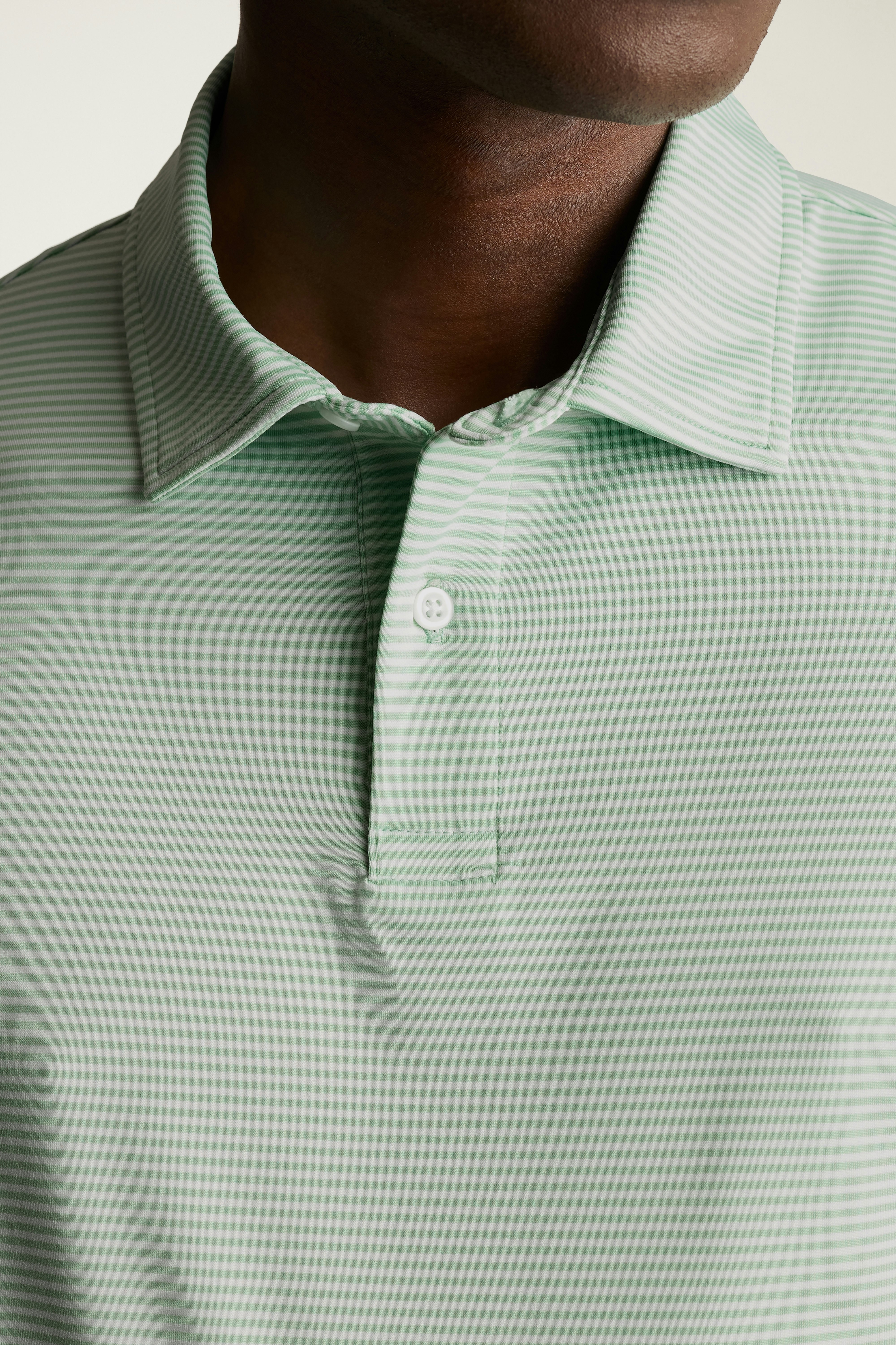 Performance Golf Polo green stripe