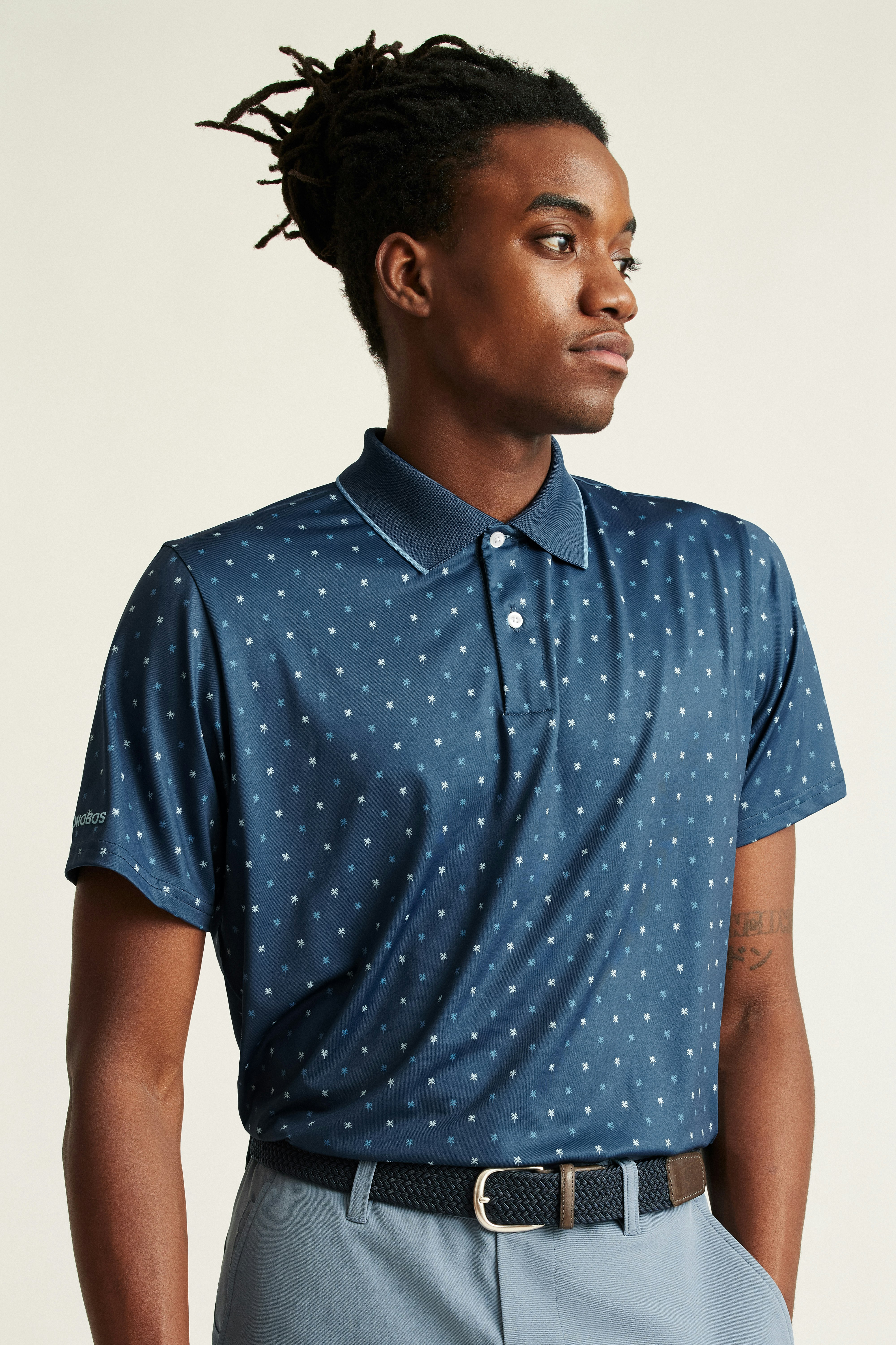 Performance Golf Polo navy friend of a frond 3 Performance Golf Polo navy friend of a frond