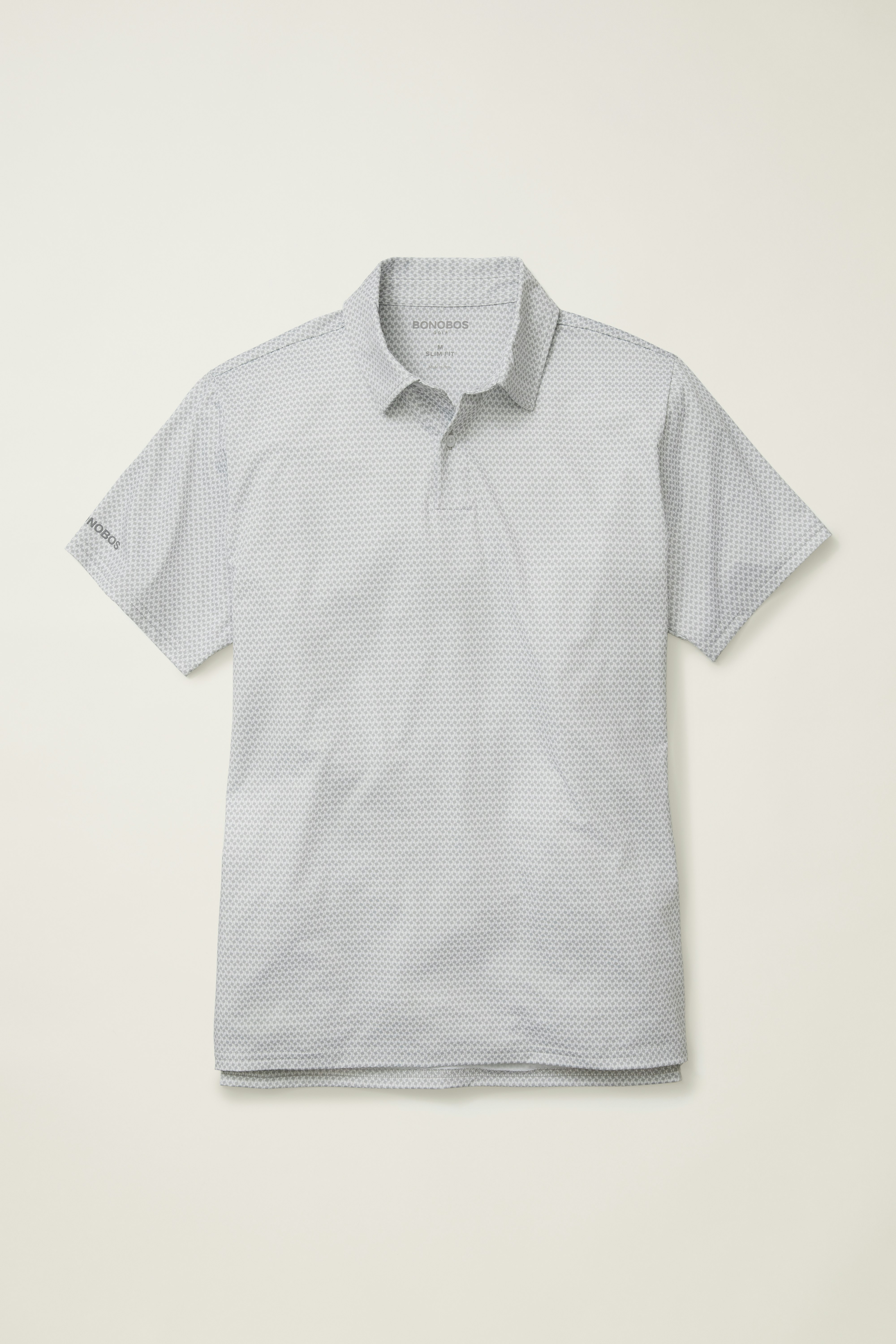 Performance Golf Polo grey golf flag geo 5 Performance Golf Polo grey golf flag geo