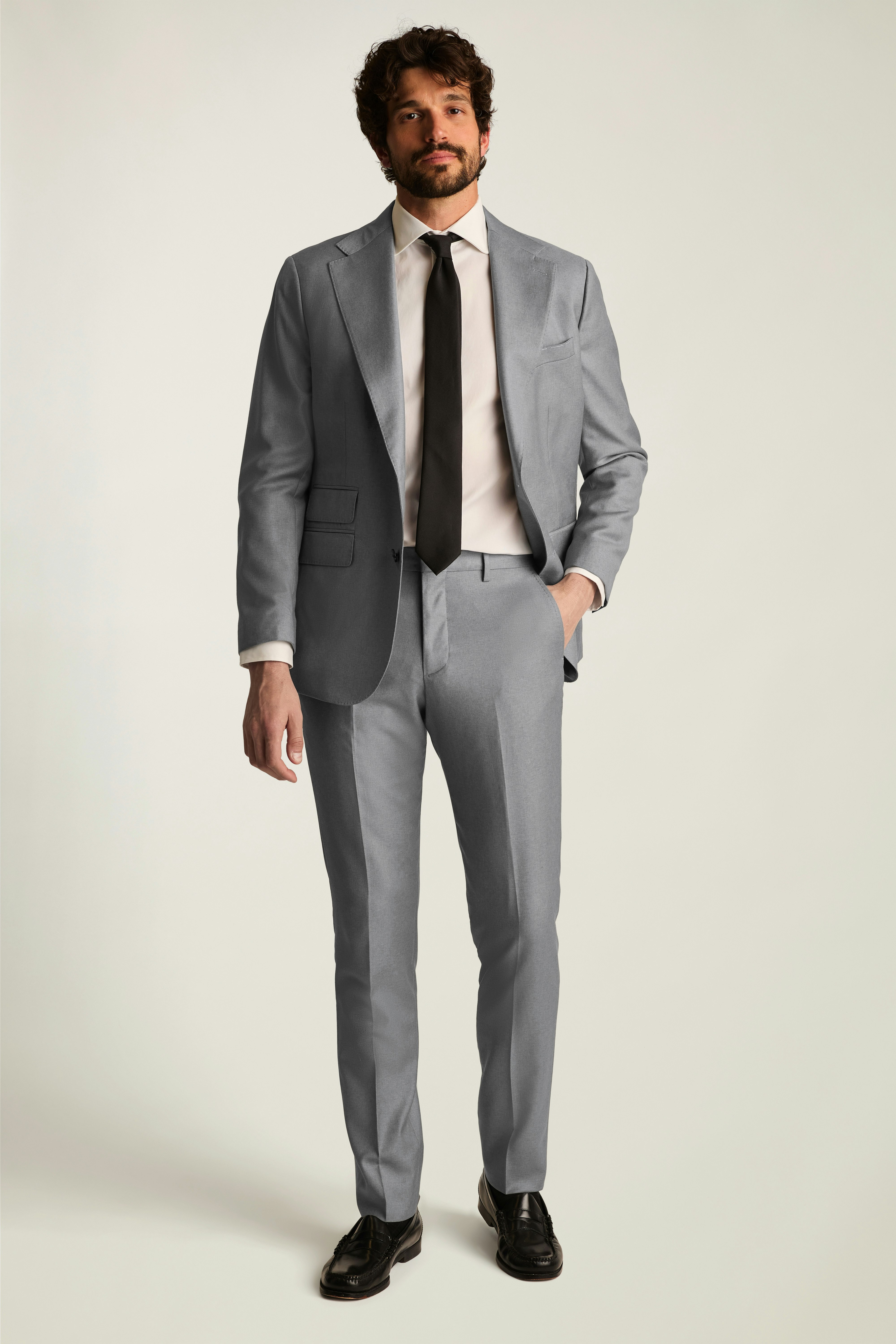Empire Super 150s Blazer light grey