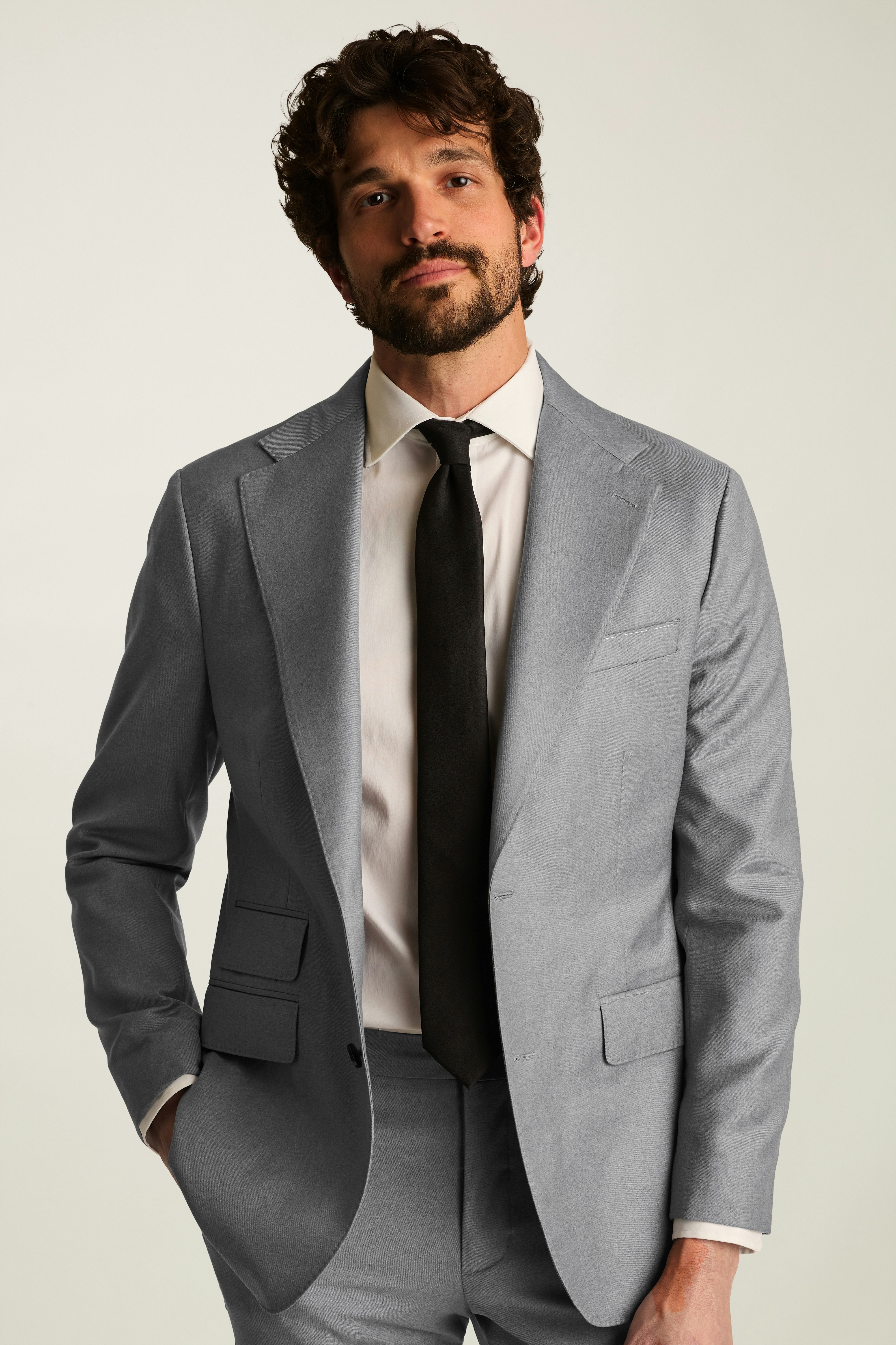 Empire Super 150s Blazer light grey