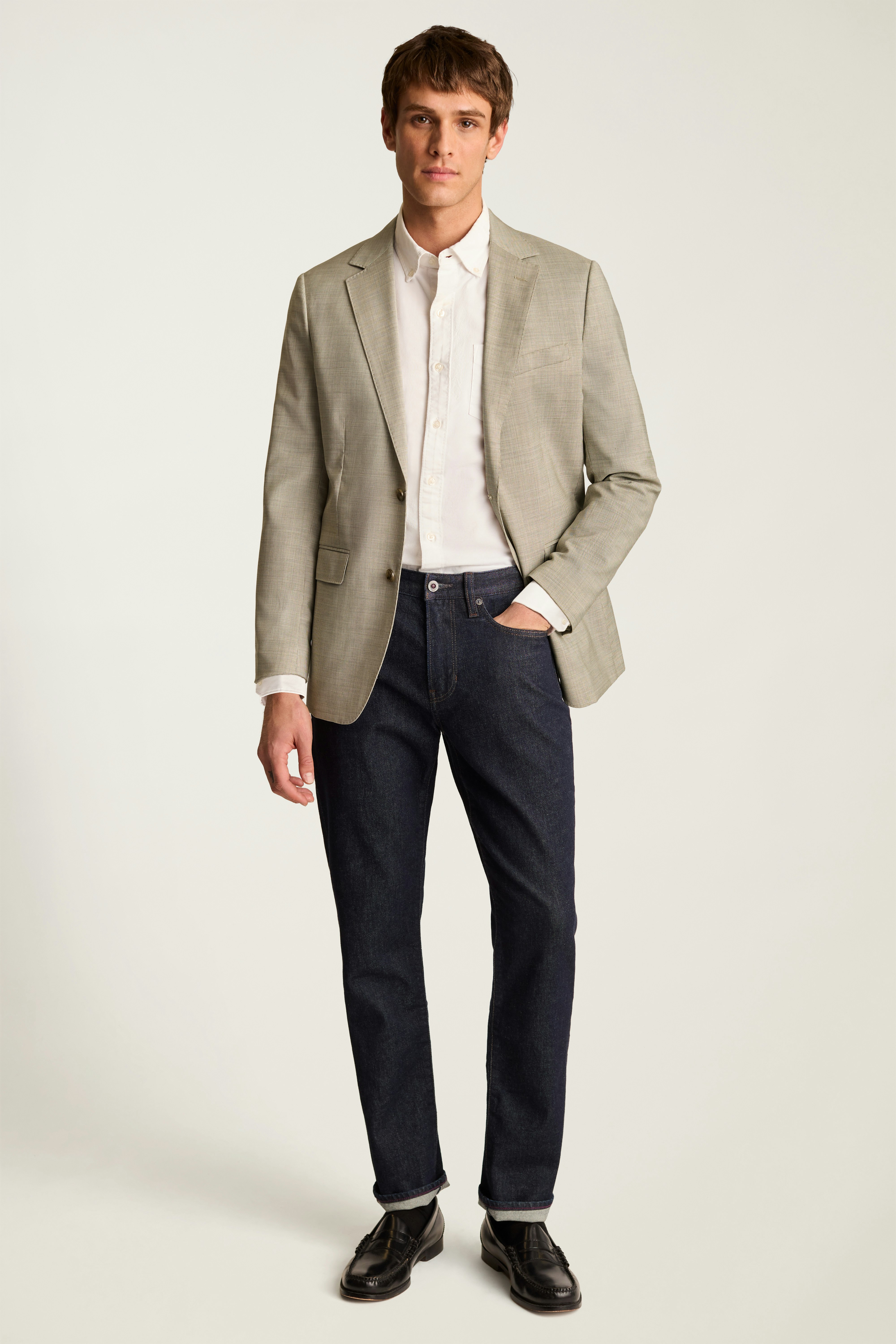 Jetsetter Italian Wool Blazer cement houndstooth 5 Jetsetter Italian Wool Blazer cement houndstooth