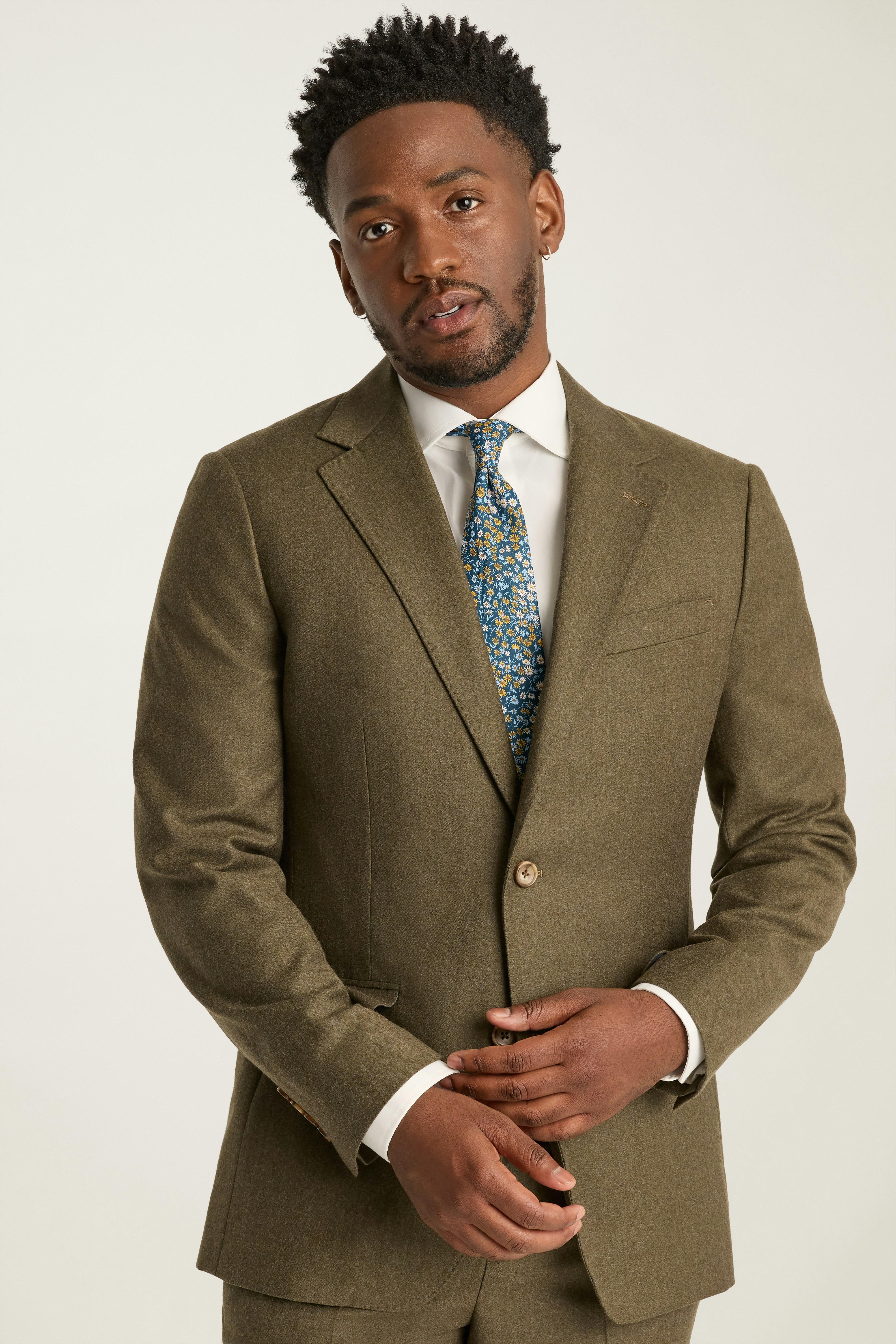 Jetsetter Italian Brushed Wool Blazer light olive green 3 Jetsetter Italian Brushed Wool Blazer light olive green