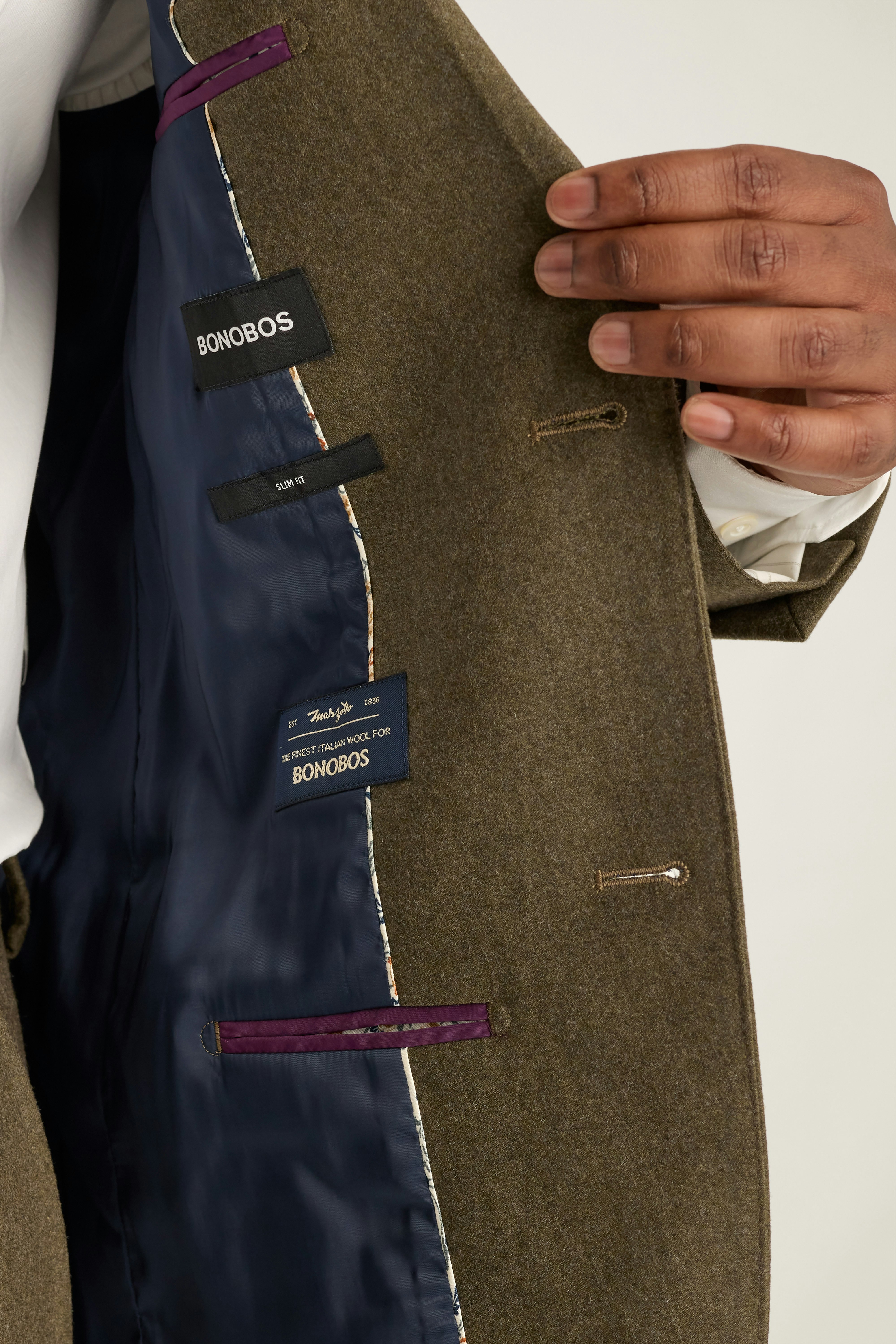 Jetsetter Italian Brushed Wool Blazer light olive green 4 Jetsetter Italian Brushed Wool Blazer light olive green