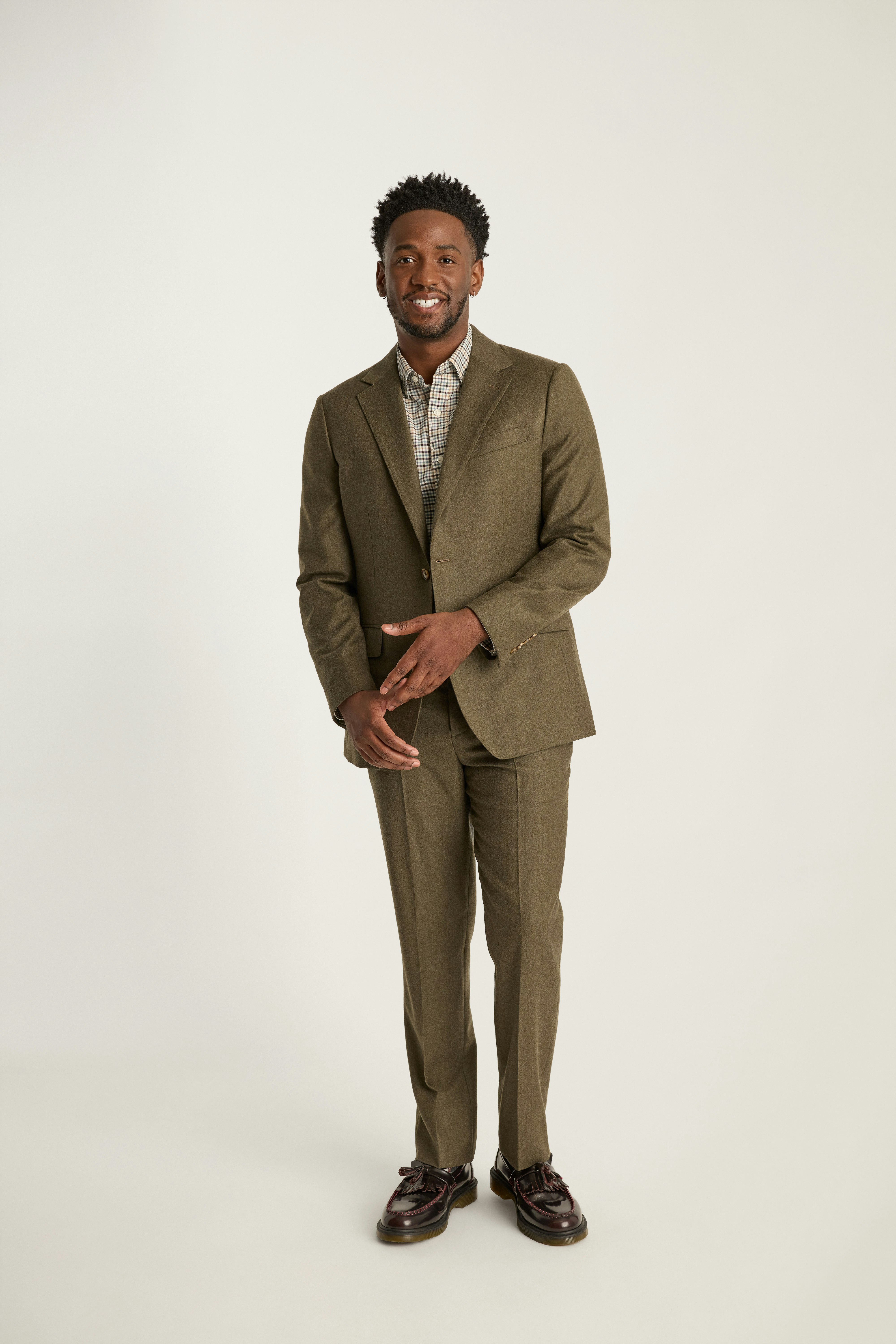 Jetsetter Italian Brushed Wool Blazer light olive green 6 Jetsetter Italian Brushed Wool Blazer light olive green