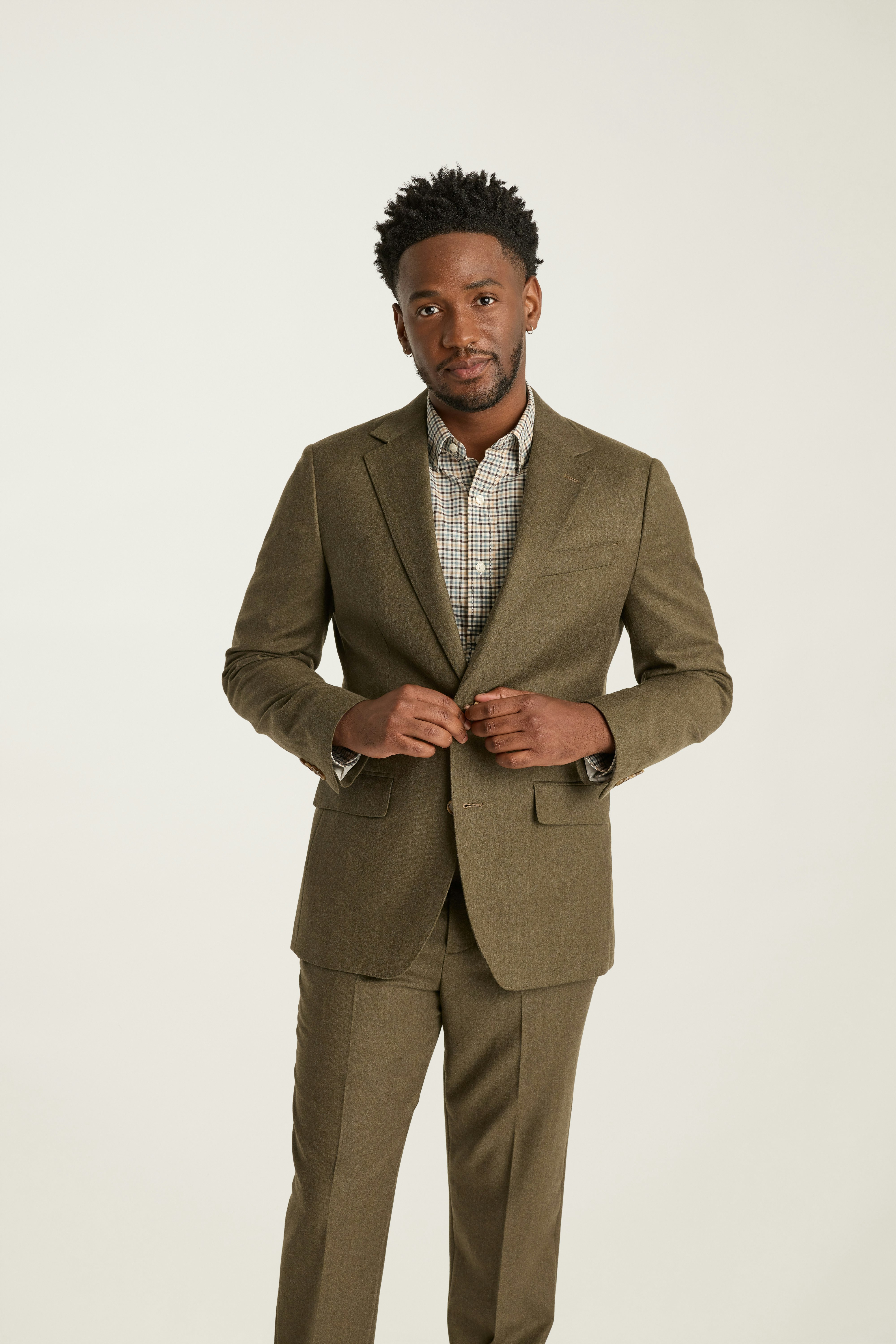 Jetsetter Italian Brushed Wool Blazer light olive green 7 Jetsetter Italian Brushed Wool Blazer light olive green