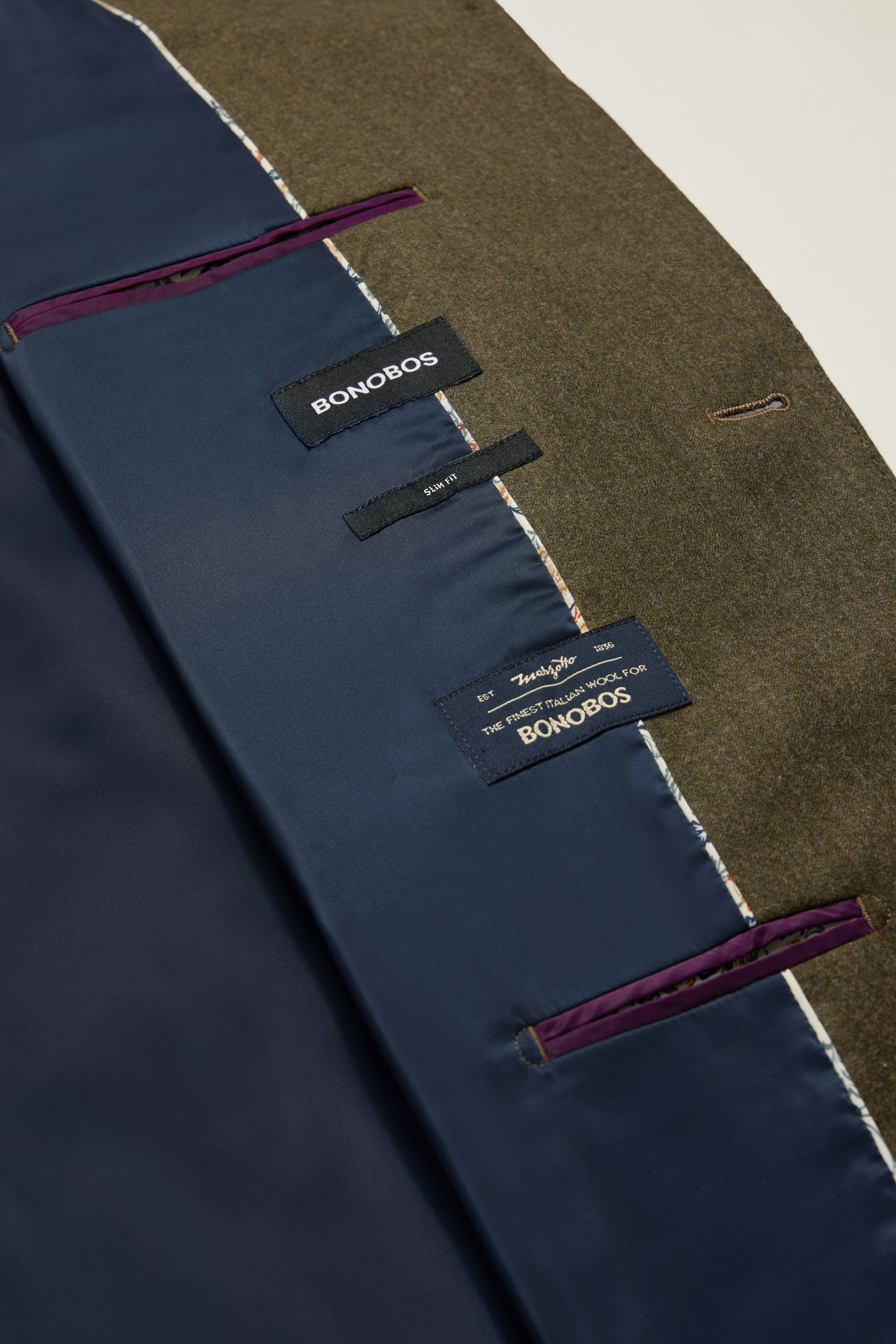 Jetsetter Italian Brushed Wool Blazer light olive green 9 Jetsetter Italian Brushed Wool Blazer light olive green