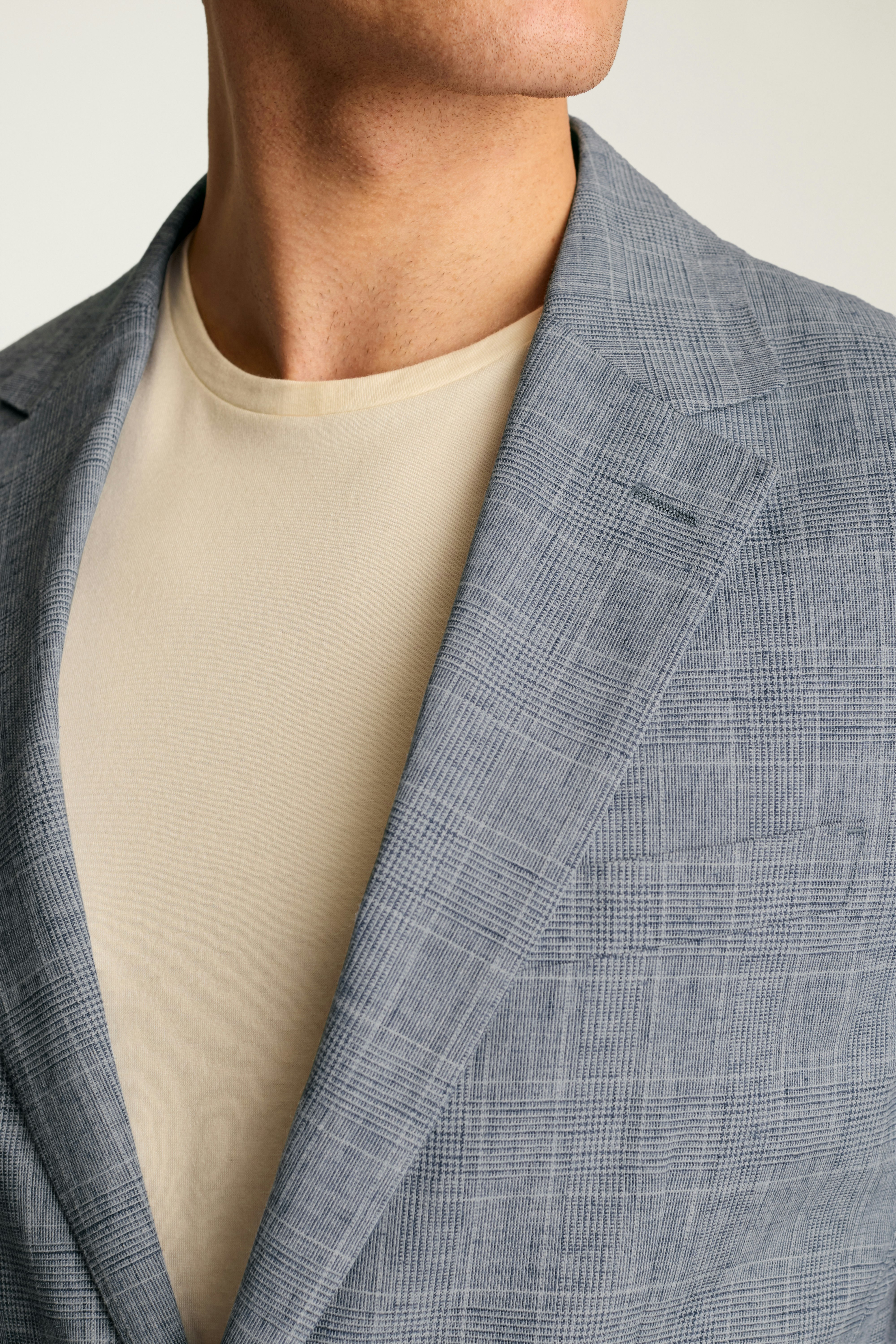 Jetsetter Unconstructed Blazer blue glenplaid