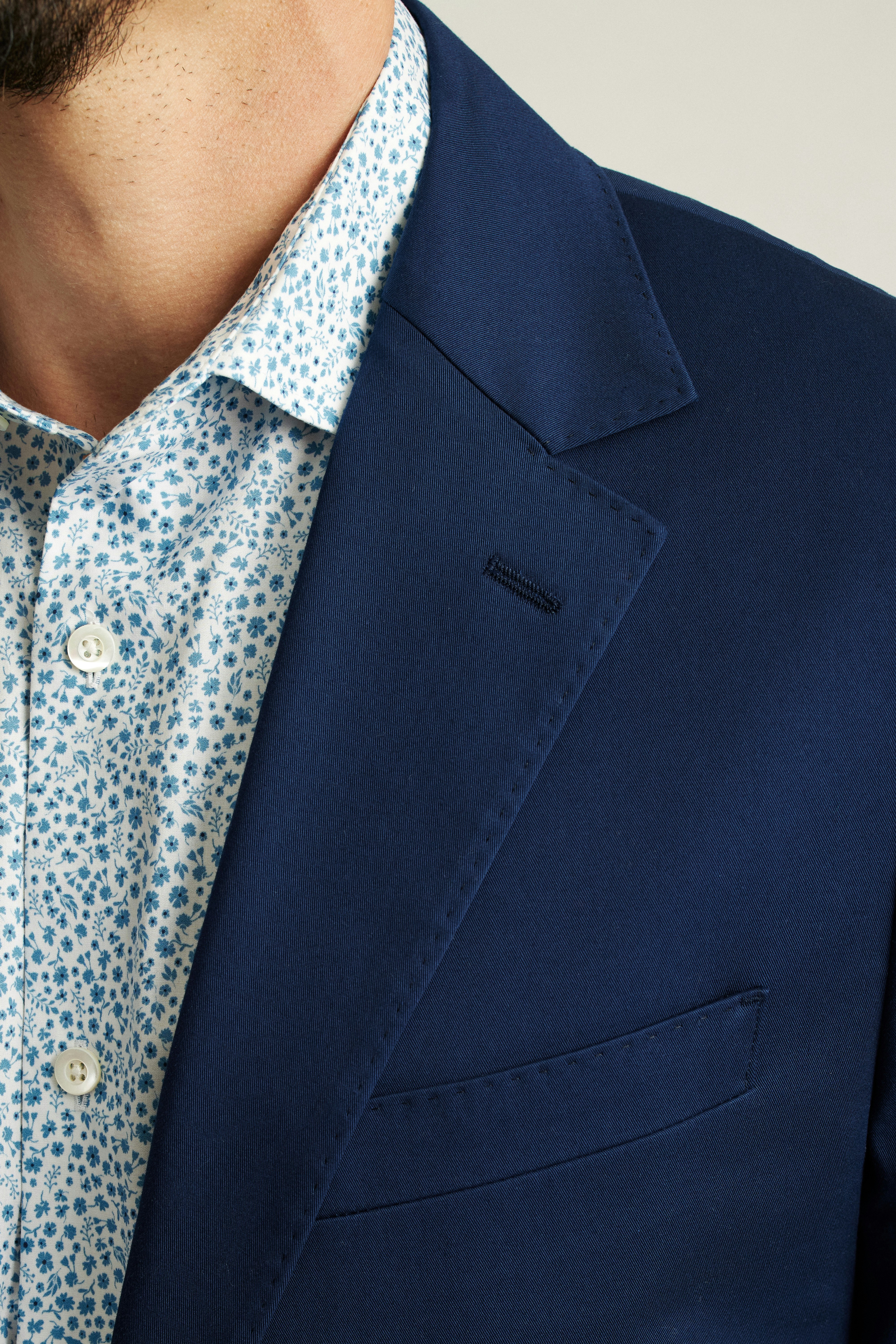 Jetsetter Italian Cotton Blazer royal blue