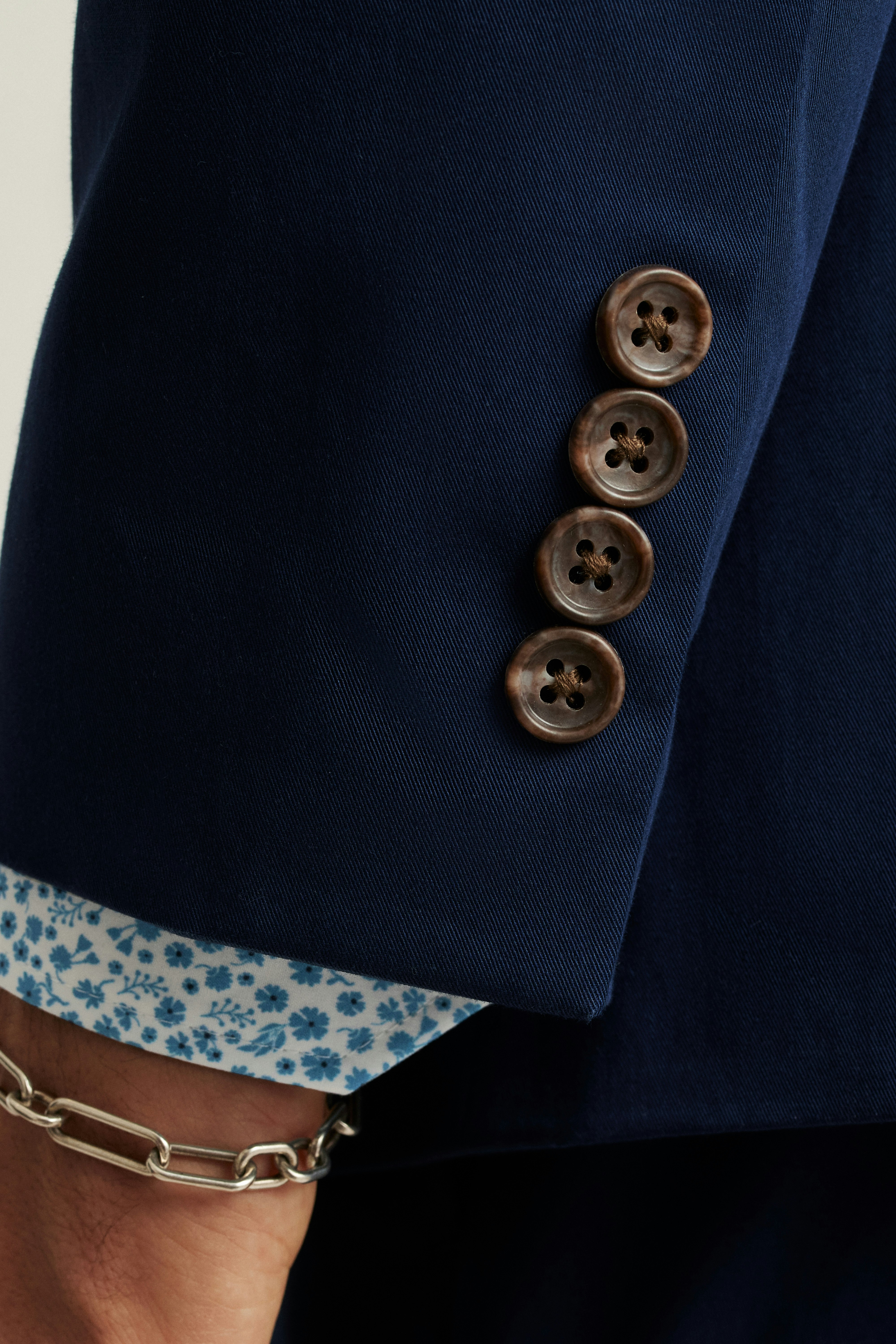 Jetsetter Italian Cotton Blazer royal blue