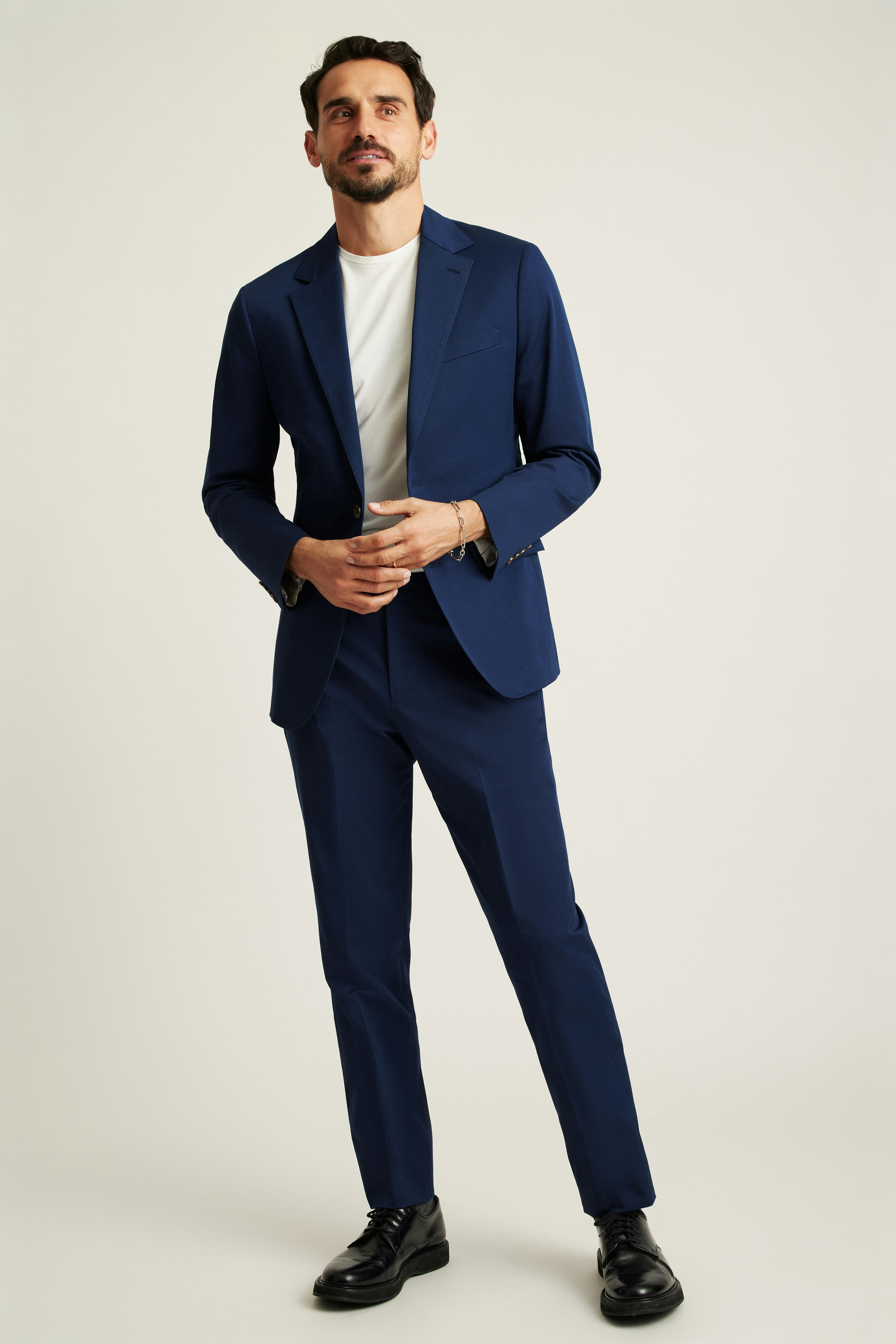 Jetsetter Italian Cotton Blazer royal blue