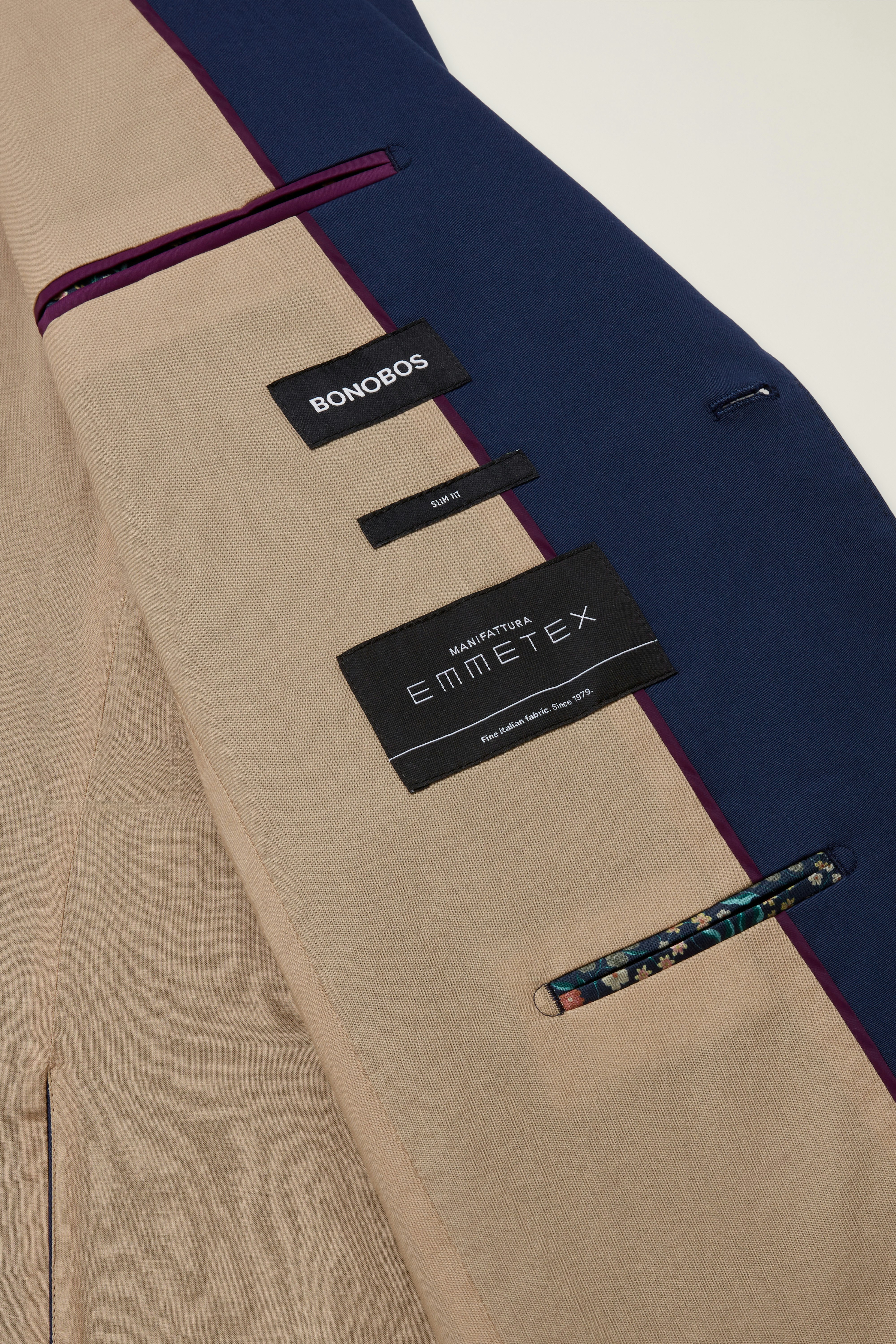Jetsetter Italian Cotton Blazer royal blue