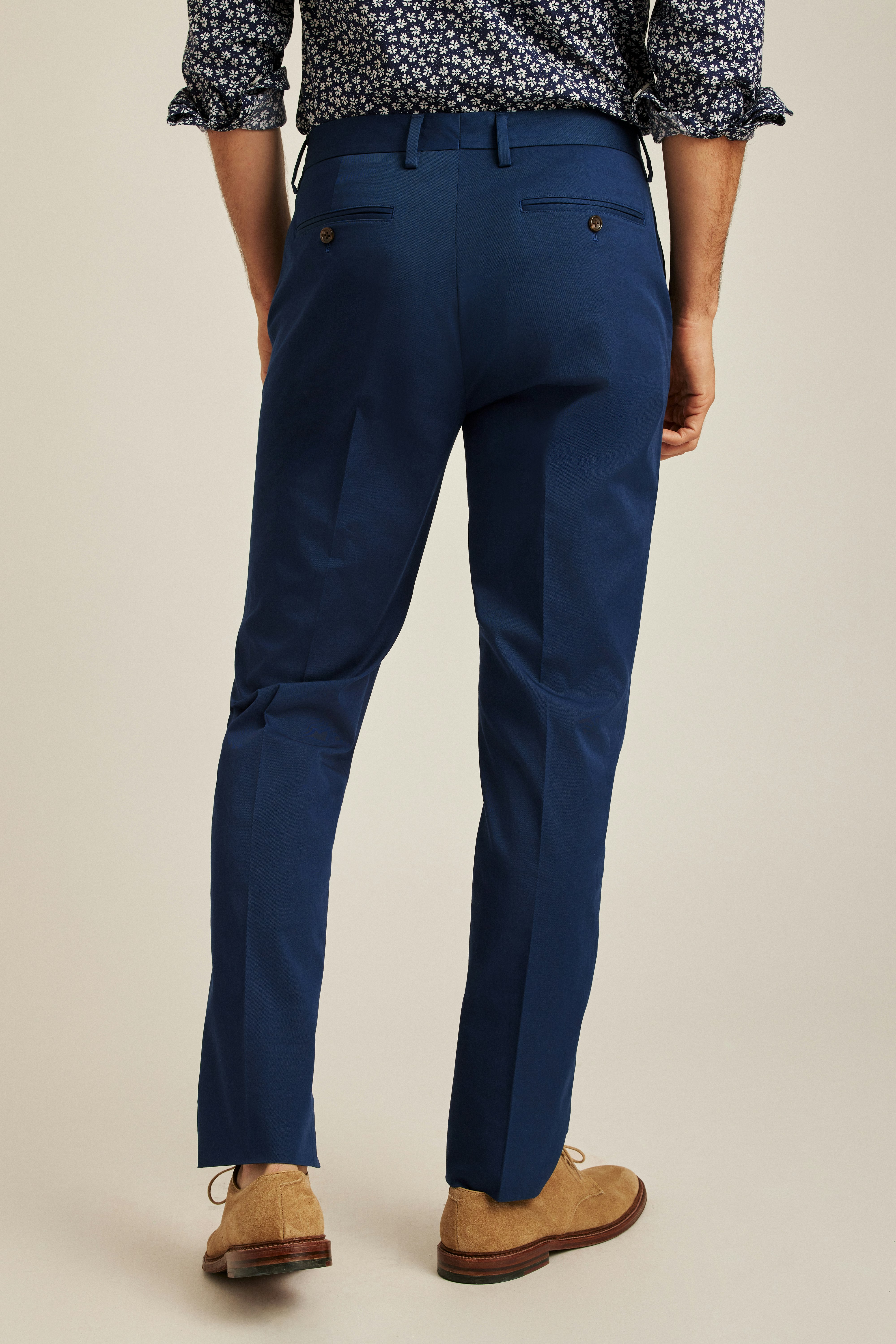 Jetsetter Italian Cotton Dress Pant royal blue