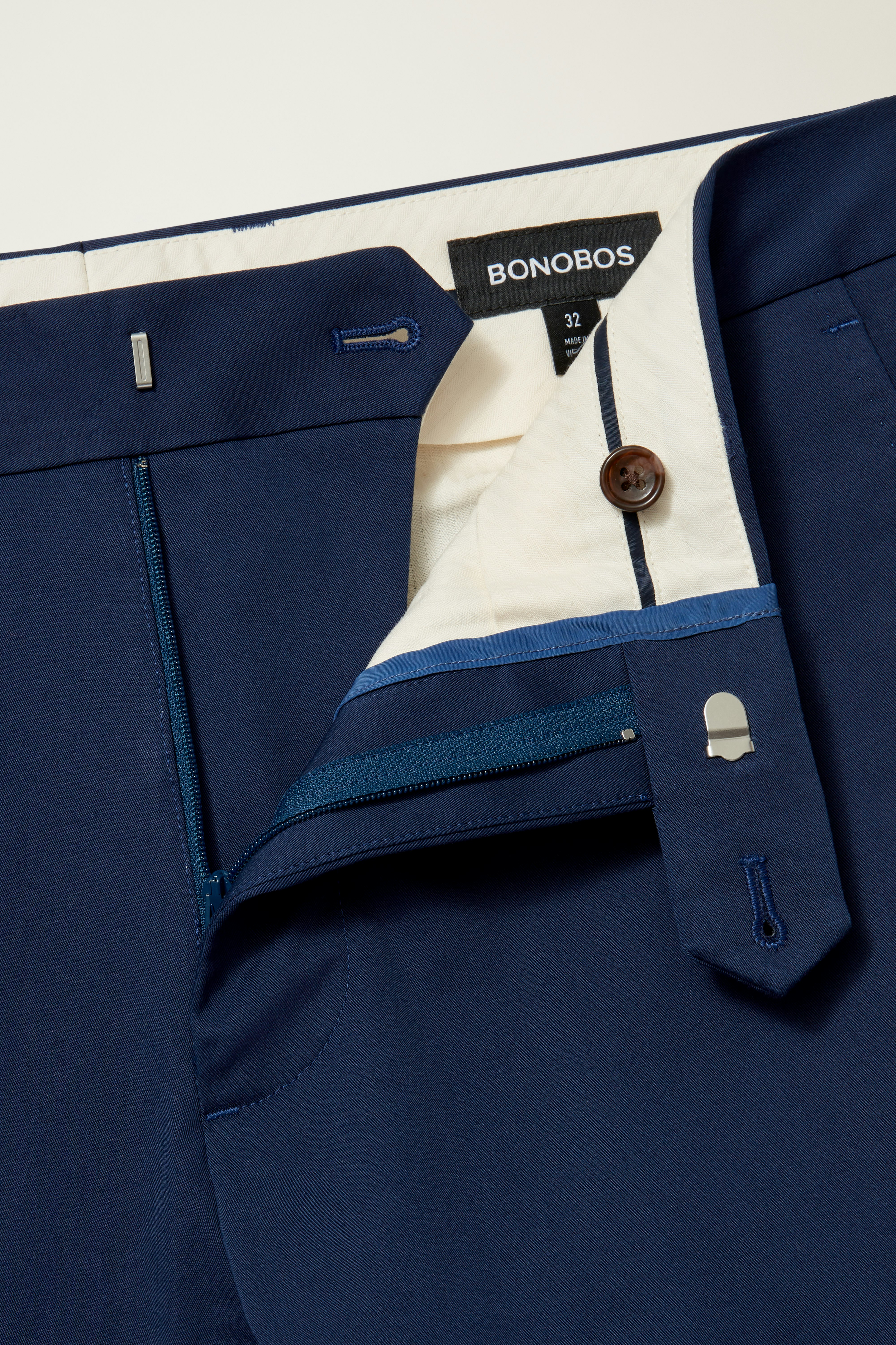 Jetsetter Italian Cotton Dress Pant royal blue