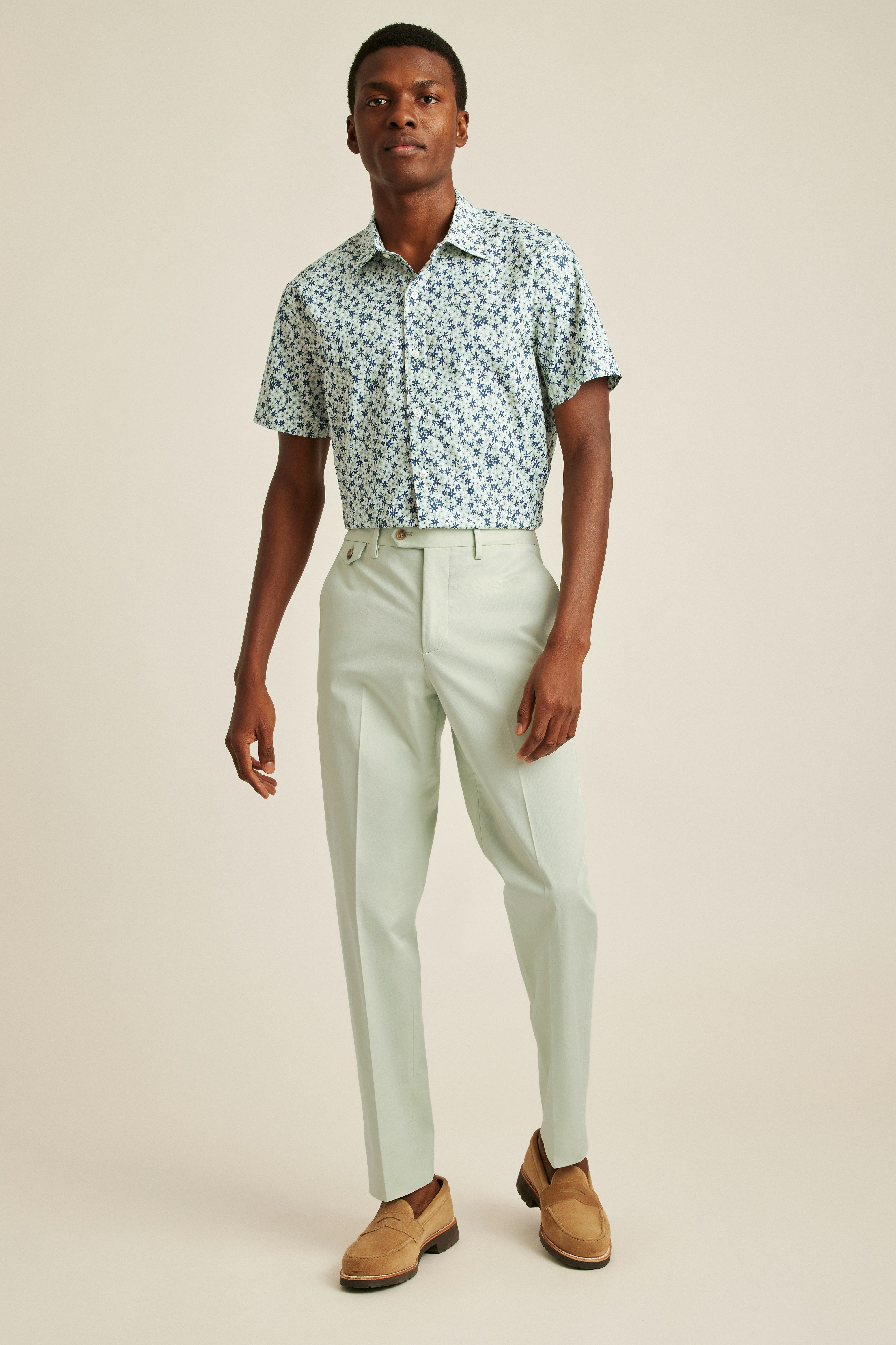 Jetsetter Italian Cotton Dress Pant mint green